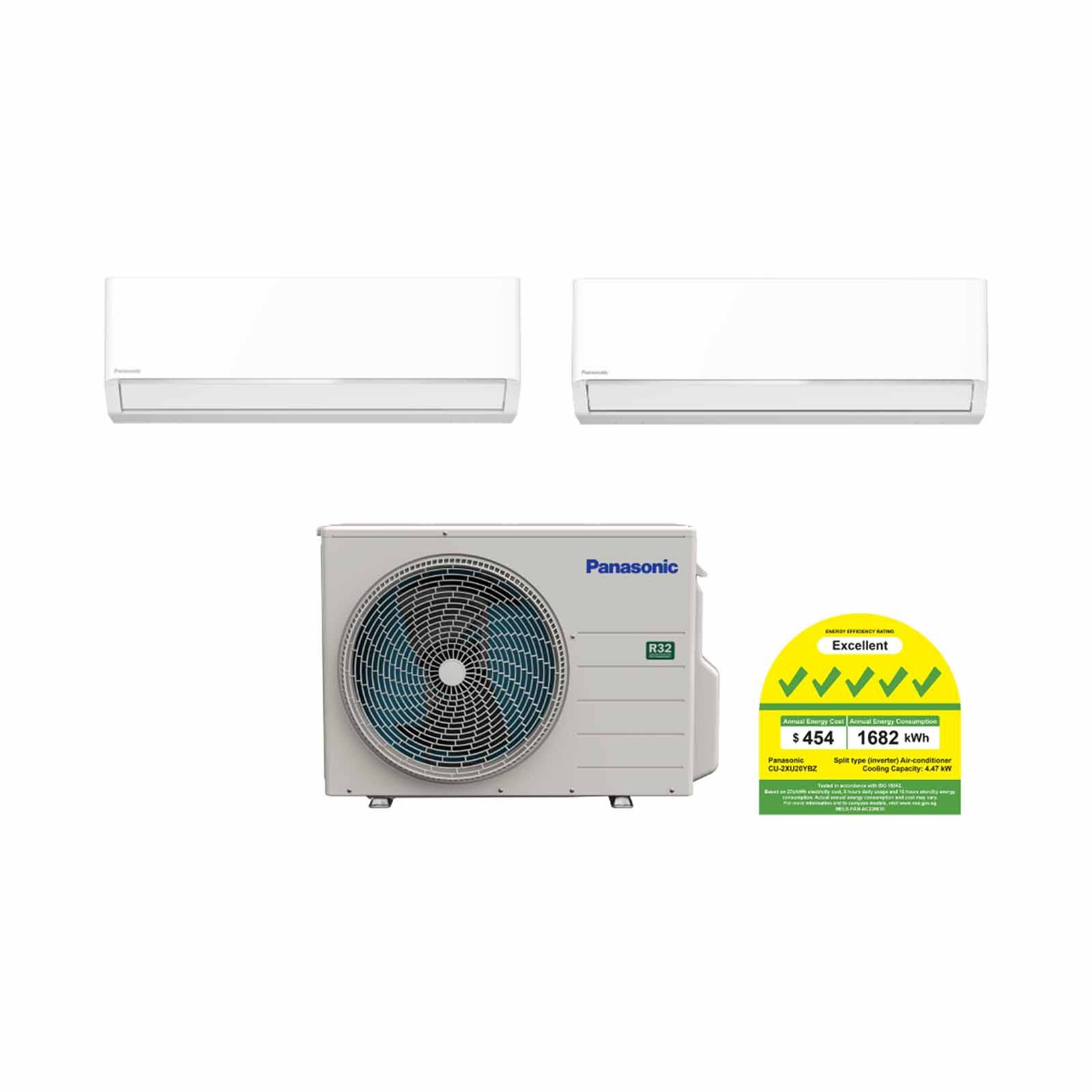 PANASONIC Panasonic Bkz System 2 20k Cu (9000 X2) CU-2XU20YBZ + CS-XU9BKZW X 2