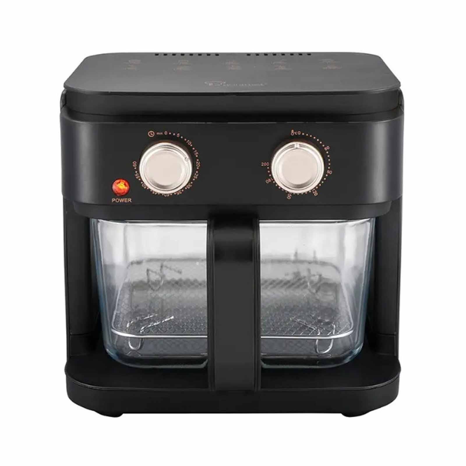 LA GOURMET Glass Air Fryer (5.5l) - Matt Black LGELAF428950