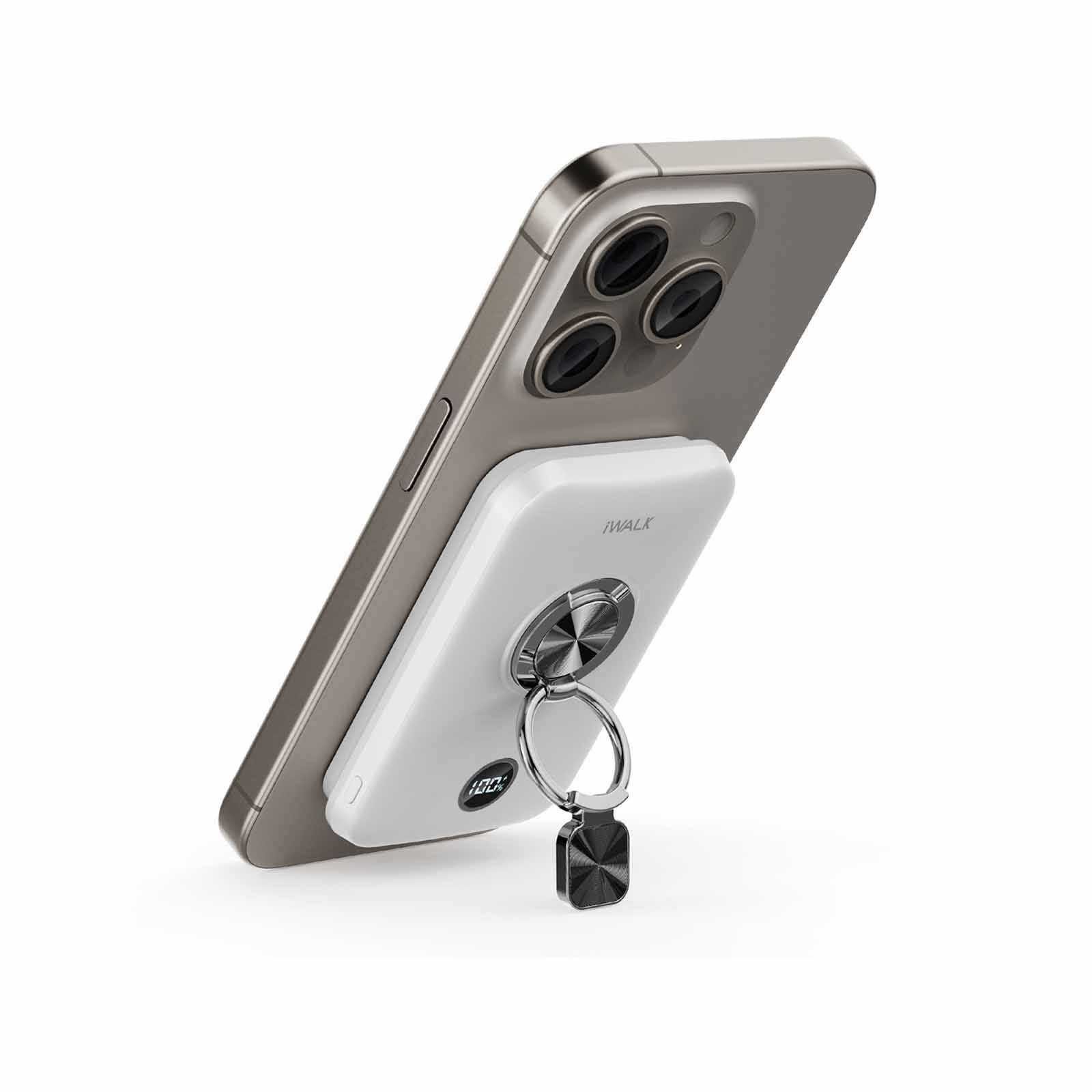 IWALK Powergrip 10000 Magnetic Wireless Powerbank 10000mah For Iphone White MXB009-002A-image 1