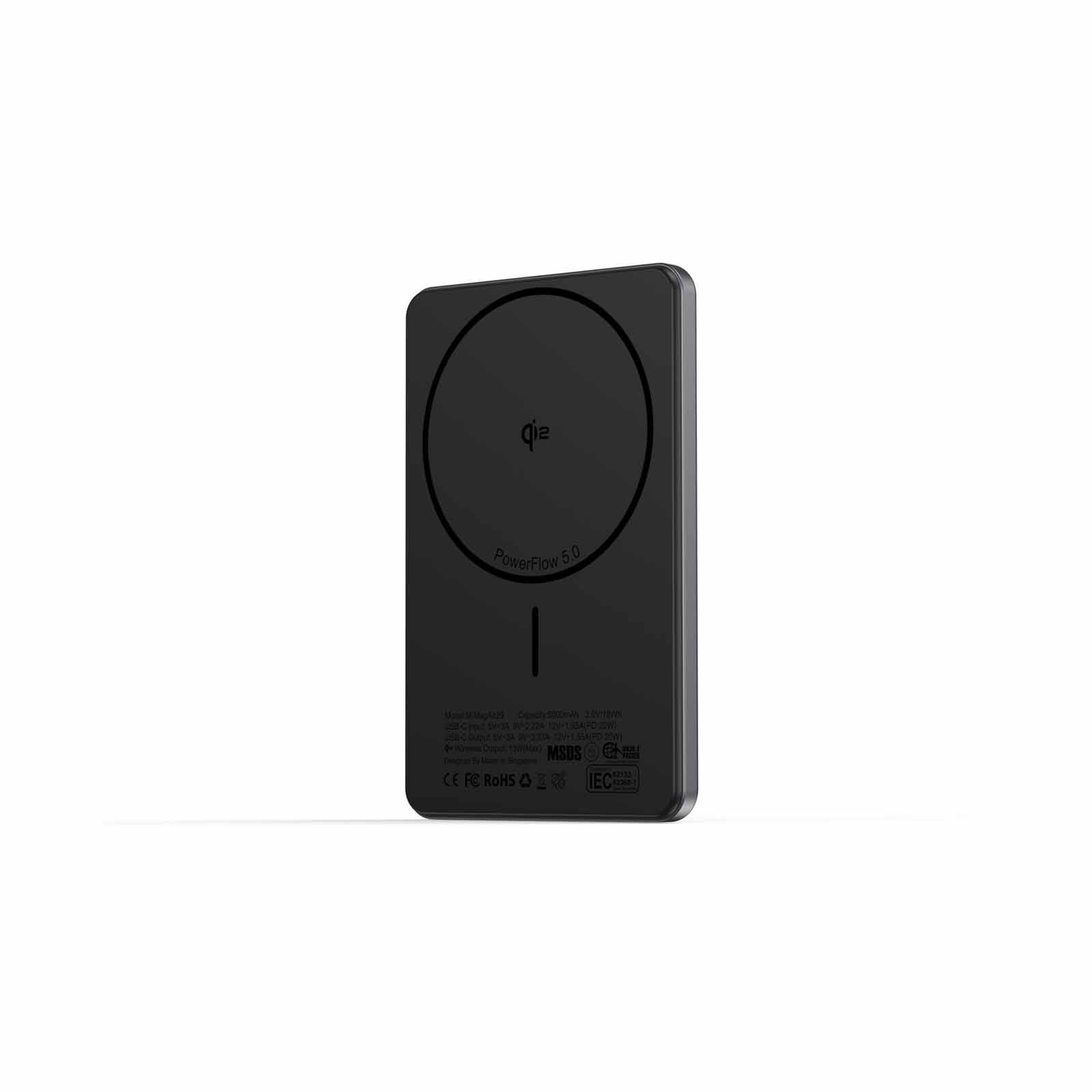 MAZER Qi2 Certified 15w 5000mah Pd20w Ultra Thin Power Bank - Grey M-MAGAIR29-GY-image 13