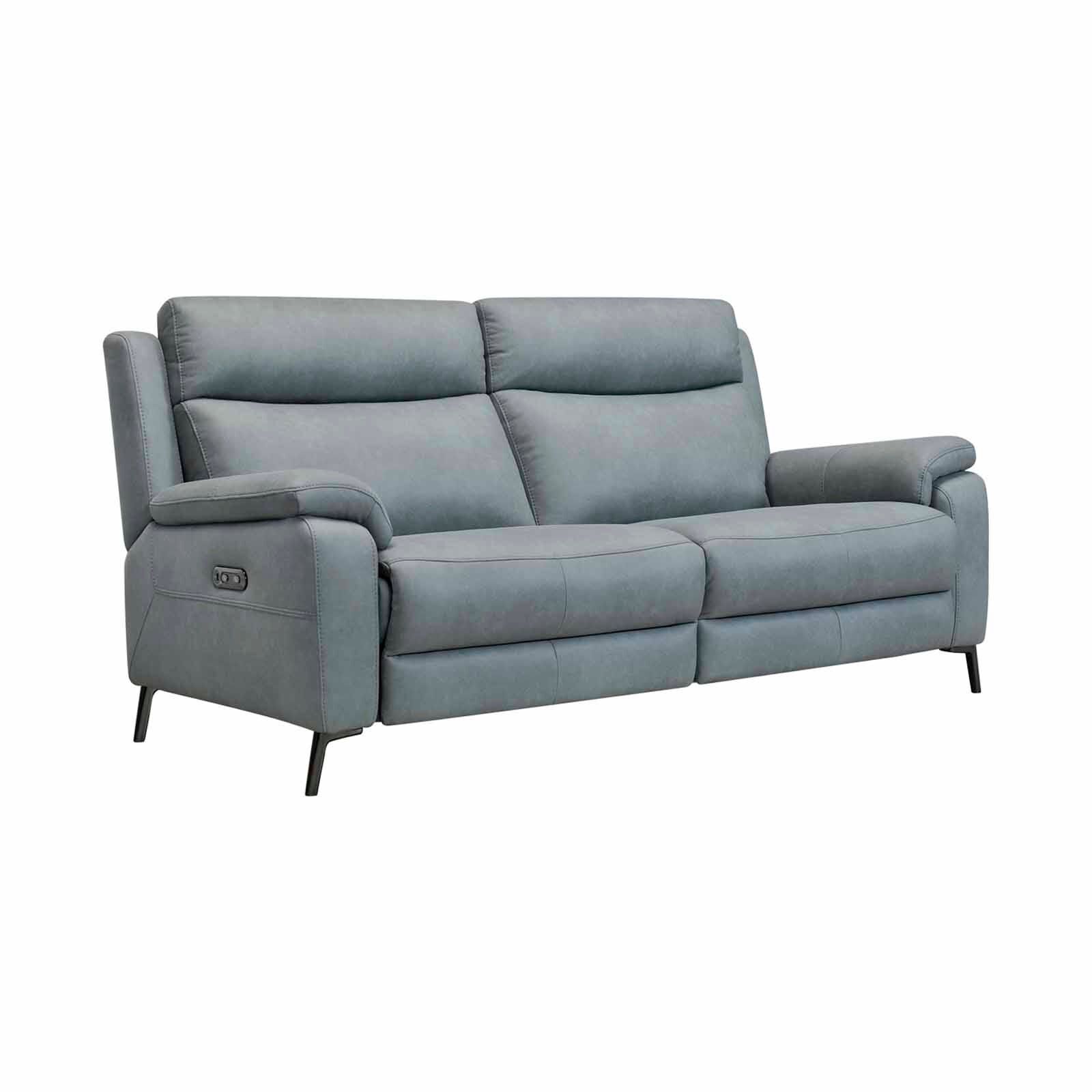 3rr Seater (fab) Mint Fabic Recliner Sofa NOVARA-image 4