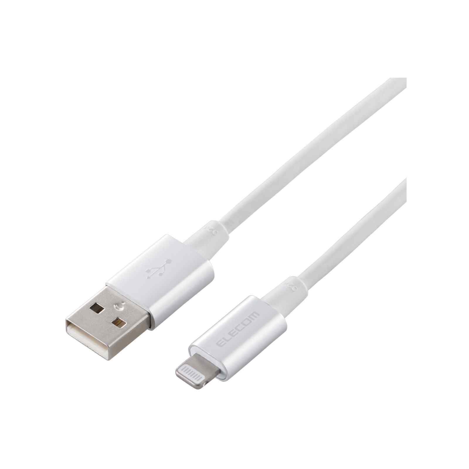 ELECOM Lightning Cable 1m Silver MPA-UALPS10SV-image 1