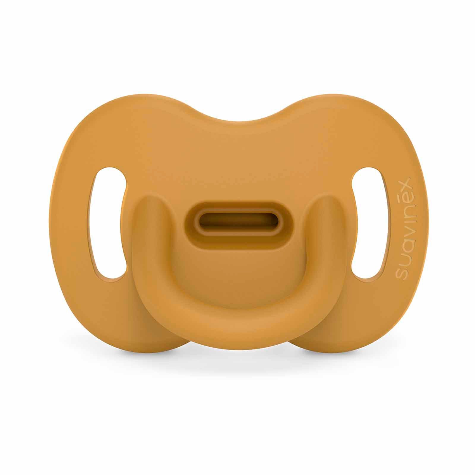 SUAVINEX All Silicone Soother With Sx Pro Physiological Teat 0-6m - Colour Essence Mustard (online) SMOOTHIE ULTRA LIGHT