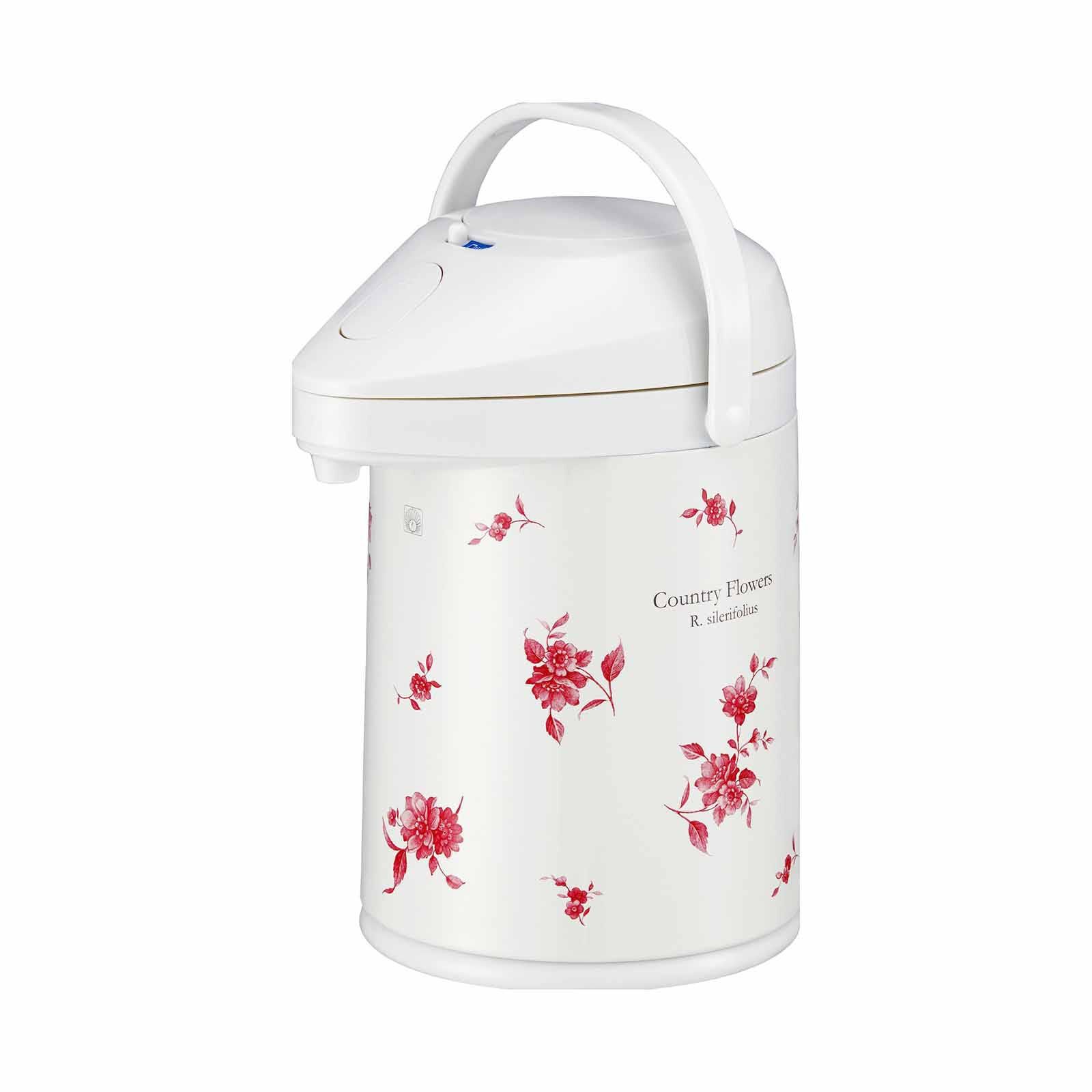 PEACOCK Glass Lined Airpot (2.2l) - Country Flower MPP-22 (FLC)-image null