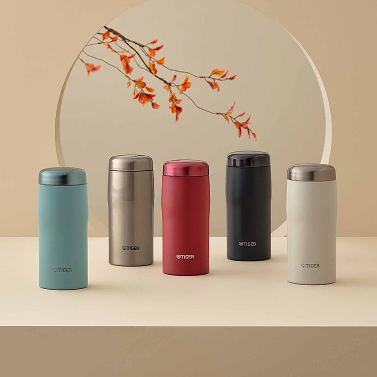 TIGER 360ml Vacuum Stainless Steel Bottle - Blue Black MJF-A036 (AF)-image 3