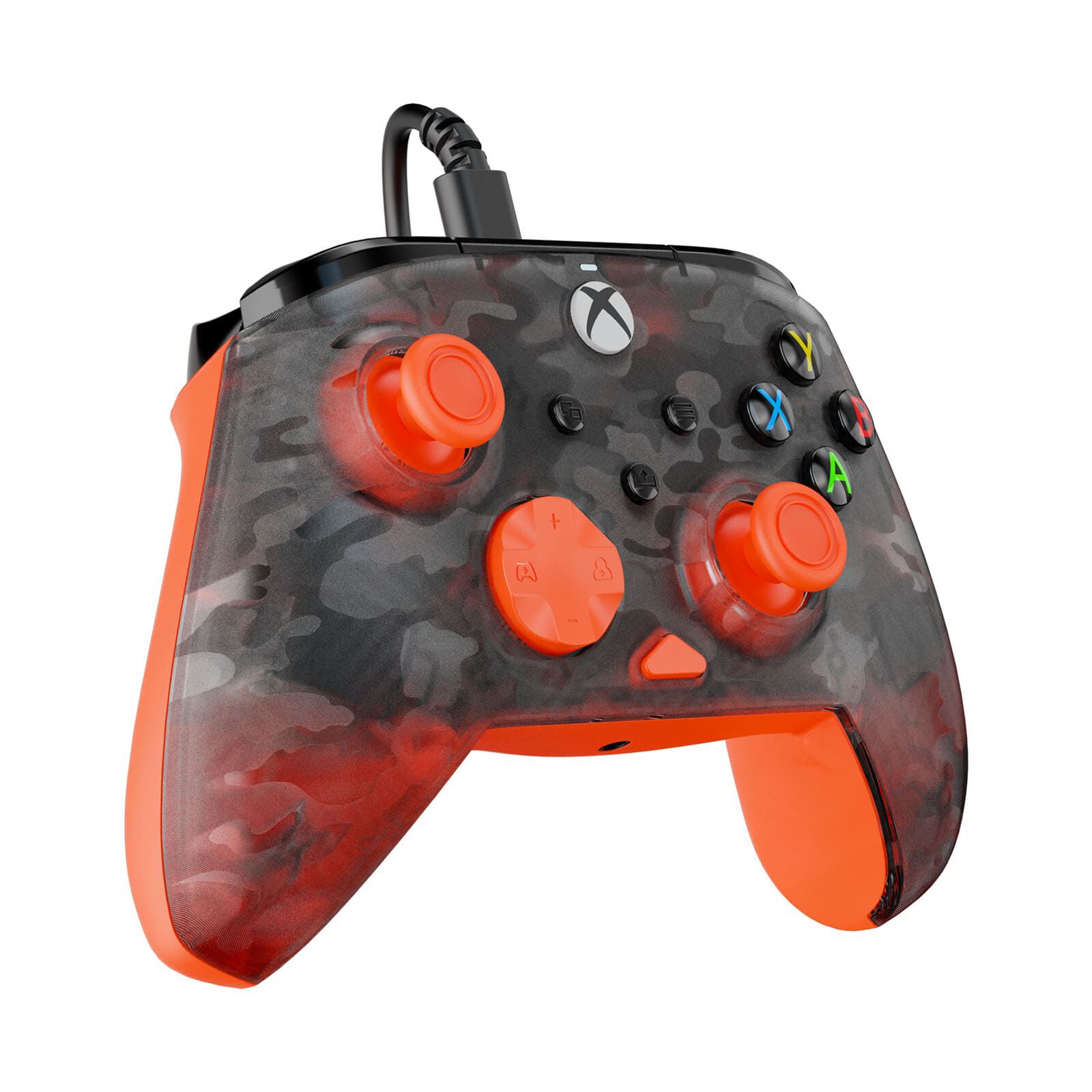 TURTLEBEAC Rematch Core Wired Controller (xbox/pc) - Camo Black & Orange TBC-2001-95-image 2