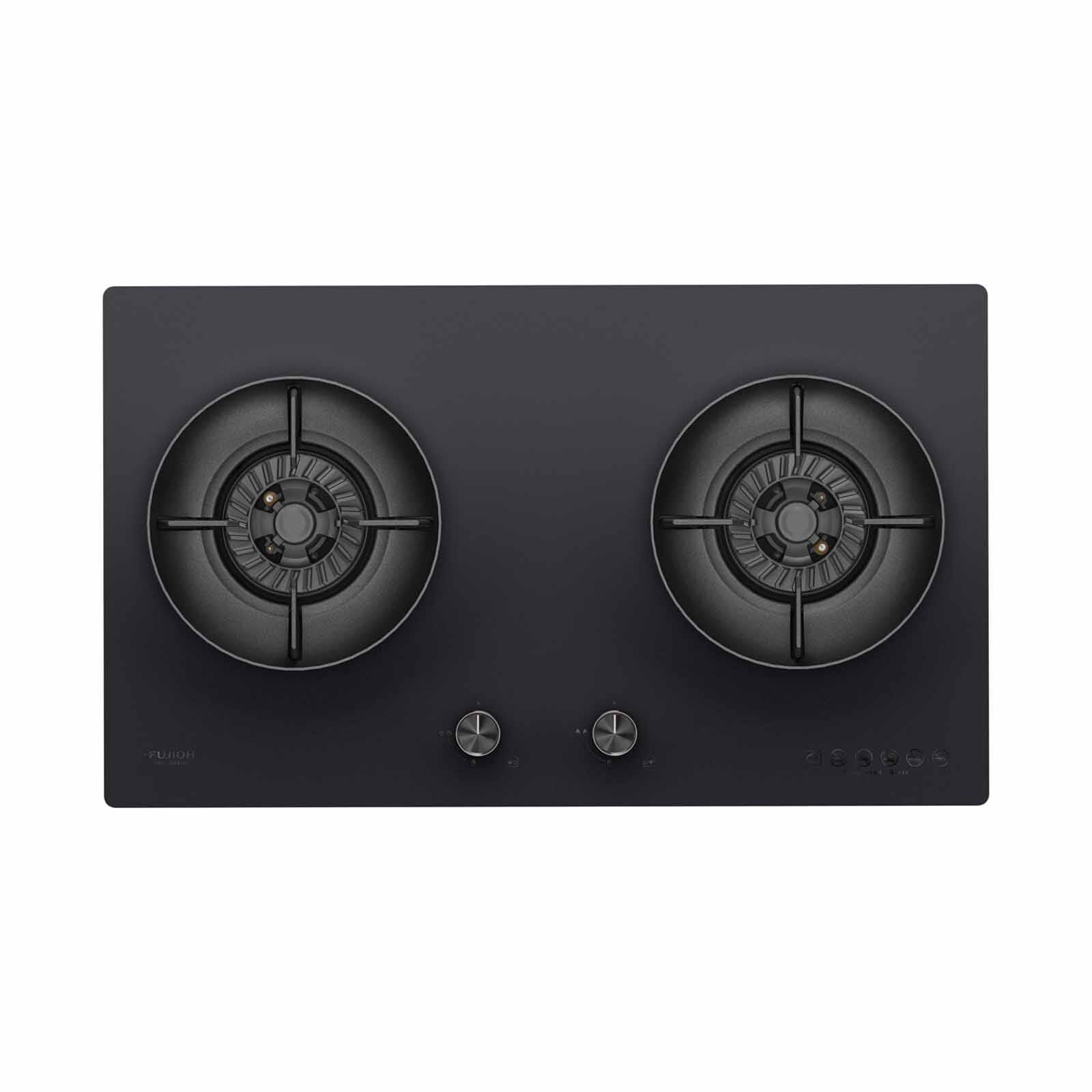 FUJIOH (78cm) 2-burners Gas Hob (matt Glass) - Lpg (exclude Installation) FH-GS6820 FGBK LPG