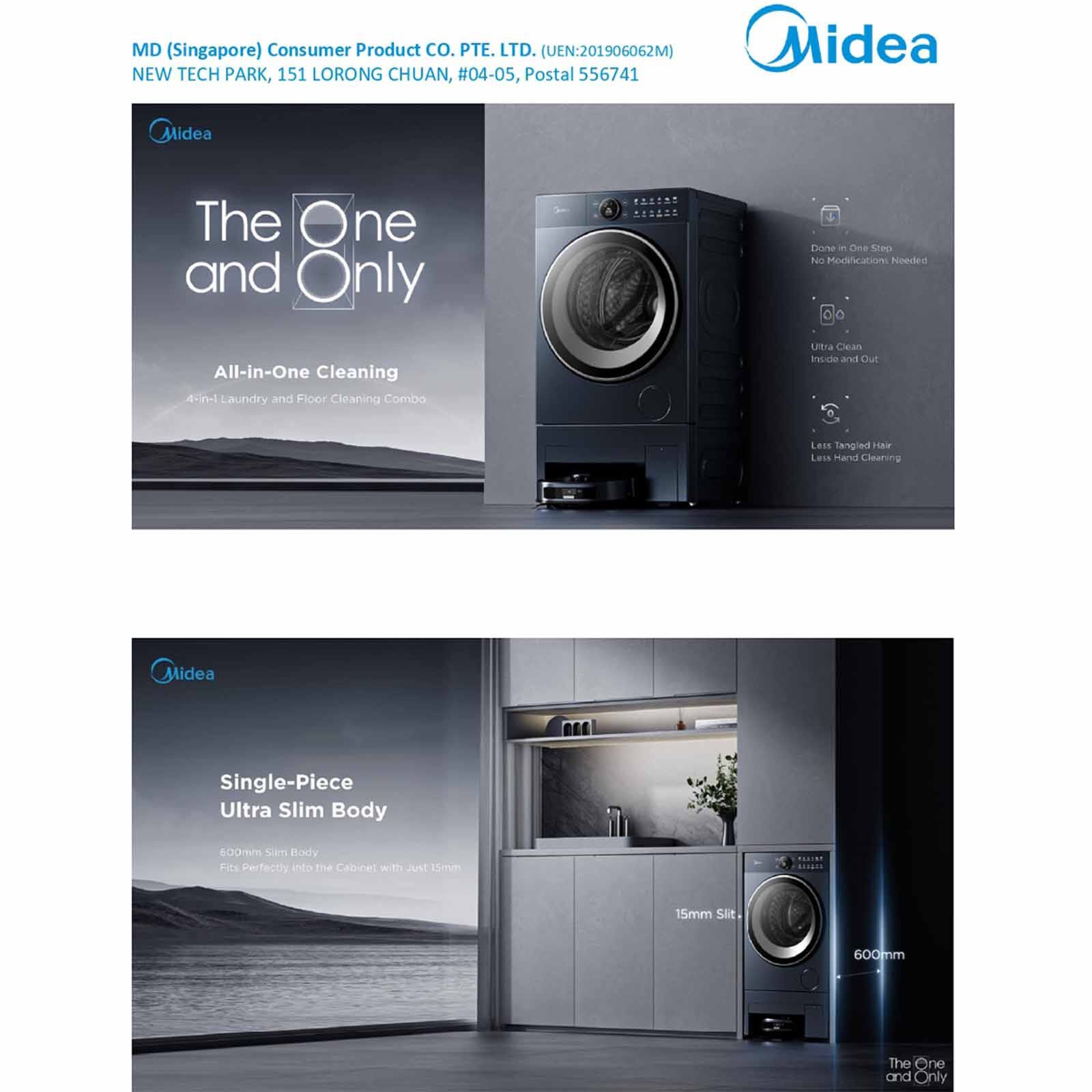 MIDEA Washbot 10kg/7kg Combo With Robot Vac WBMF310-image 6