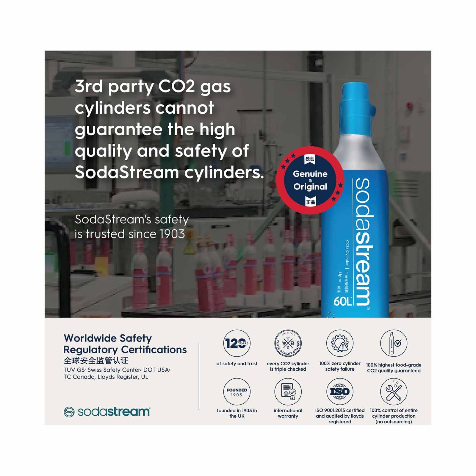 SODASTREAM Spare Cylinder (60l) SPARE CYLINDER 60L - 1032120650-image 4