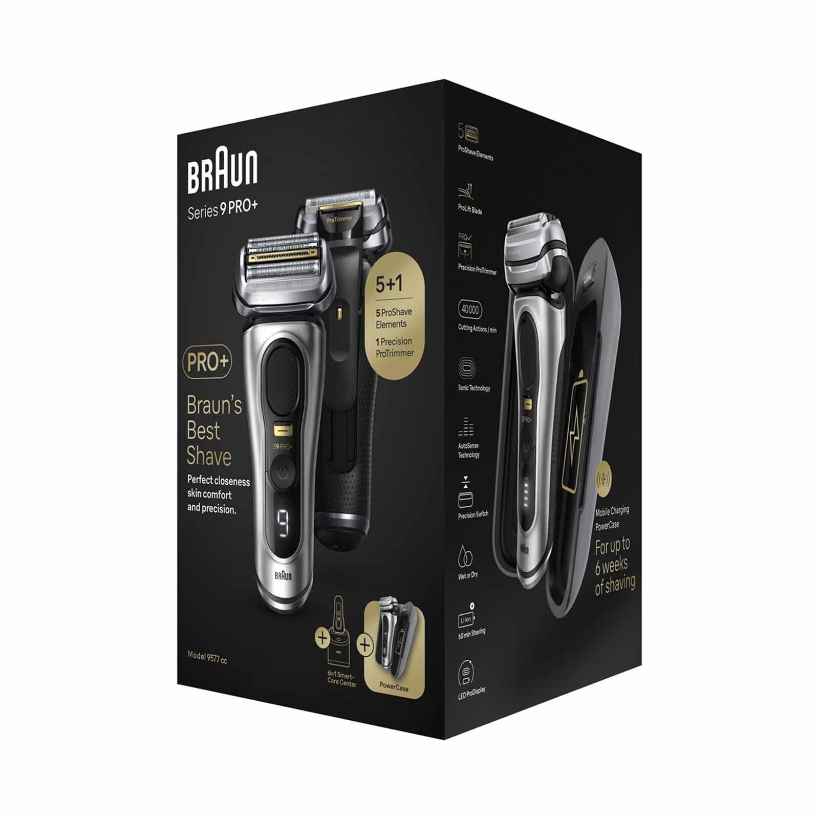 BRAUN Series 9 Pro+ Wet & Dry Shaver With Smartcare Centre And Power Case 9577CC-image 8