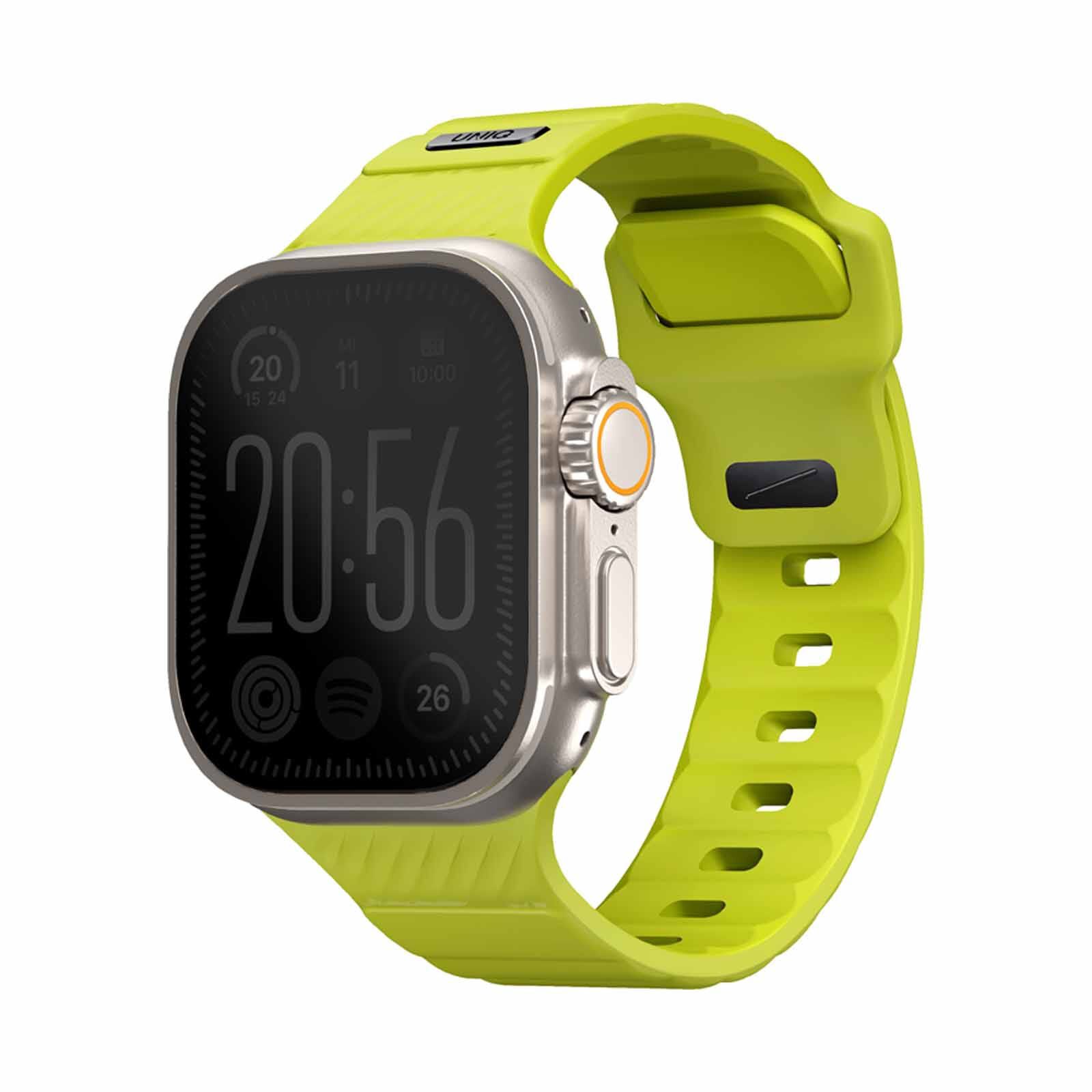 UNIQ Stride Fkm Rubber Apple Watch Strap 49/45/44/42mm - Lime Green (lime Green) UNIQ-49MM-STRILGRN-image 2