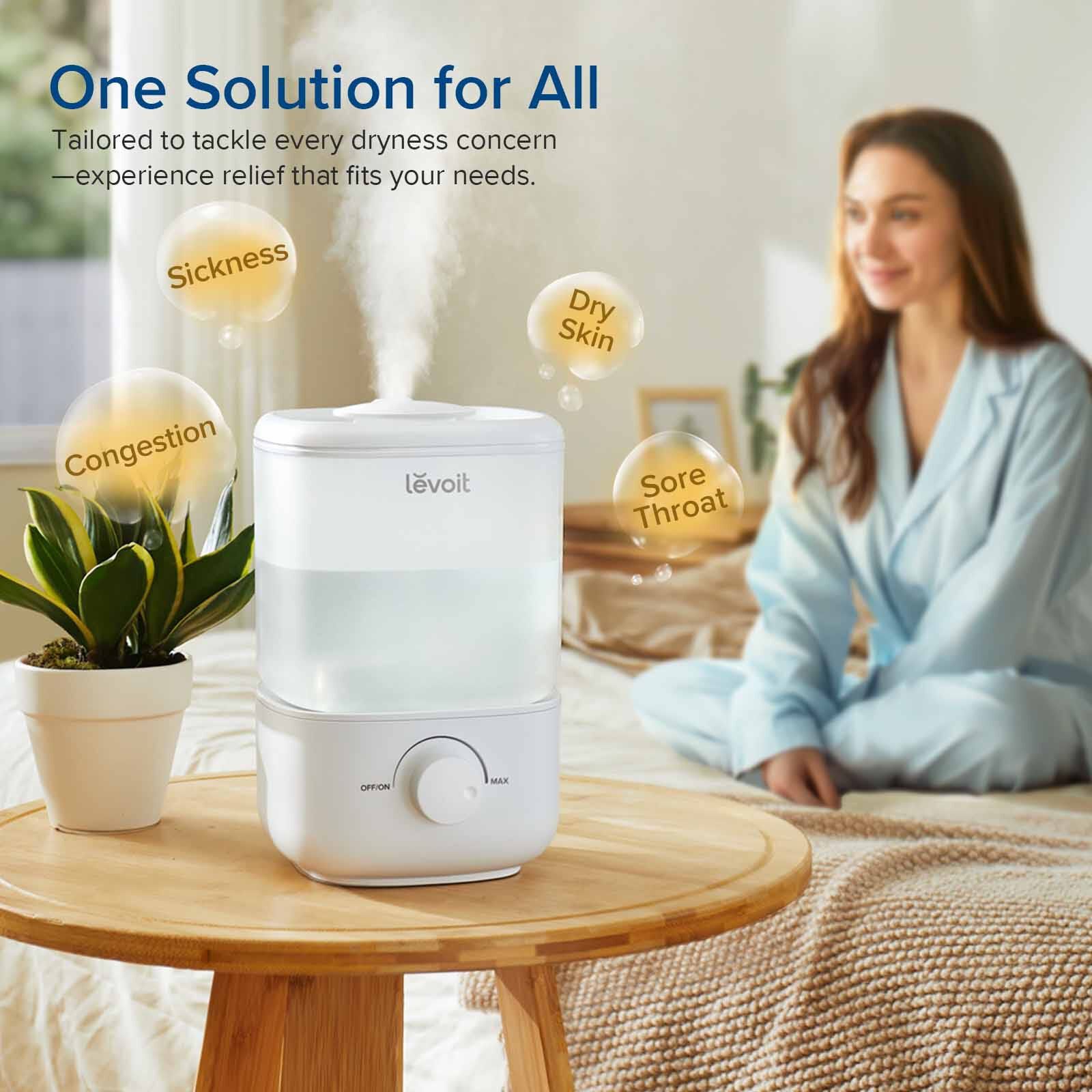 LEVOIT Classic 160 Ultrasonic Cool Mist Humidifier LV-HUMC160WH-UK-image 3
