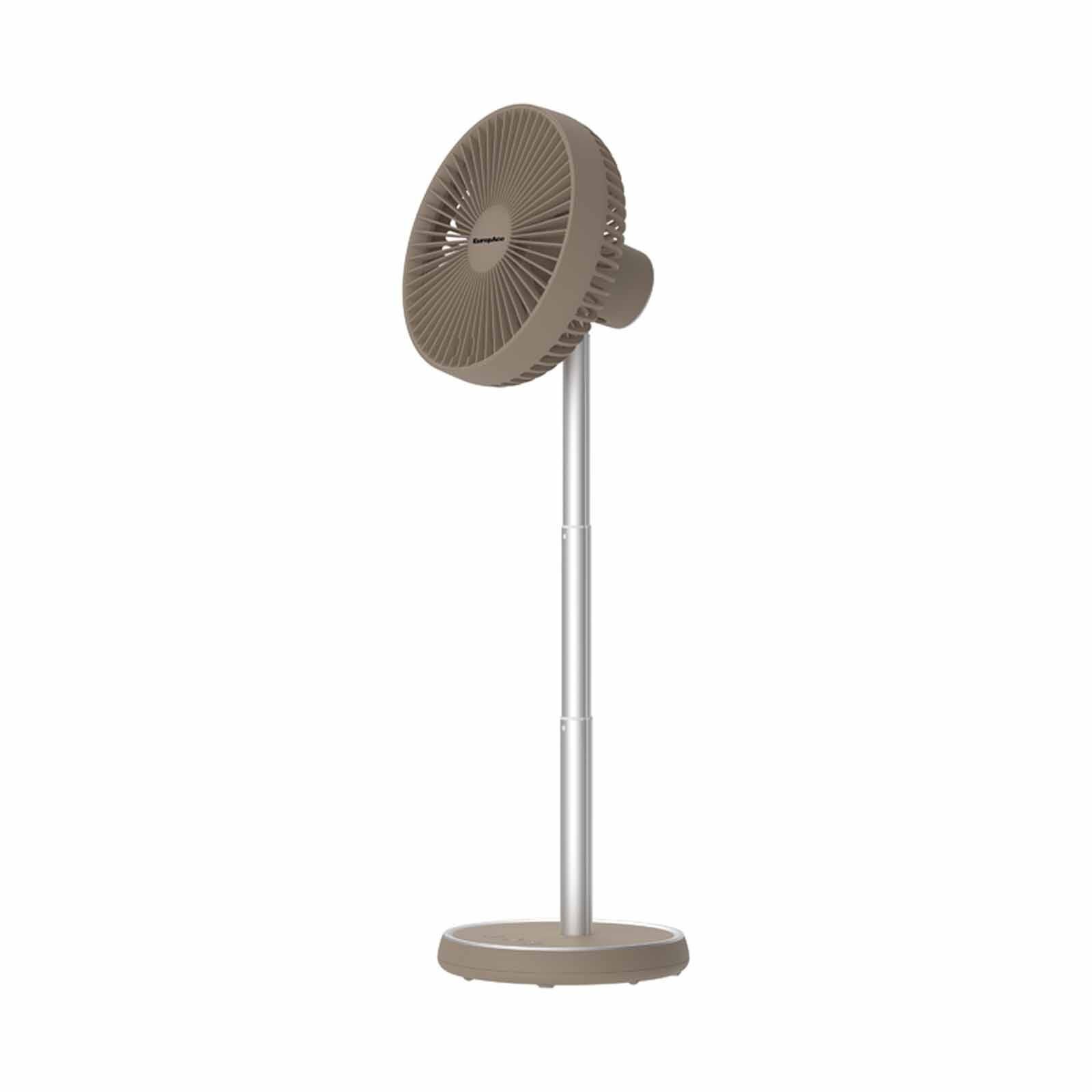 EUROPACE 7 In Rechargeable Dc Fan With Adjustable Height-brown EUF3753DBR-image 4