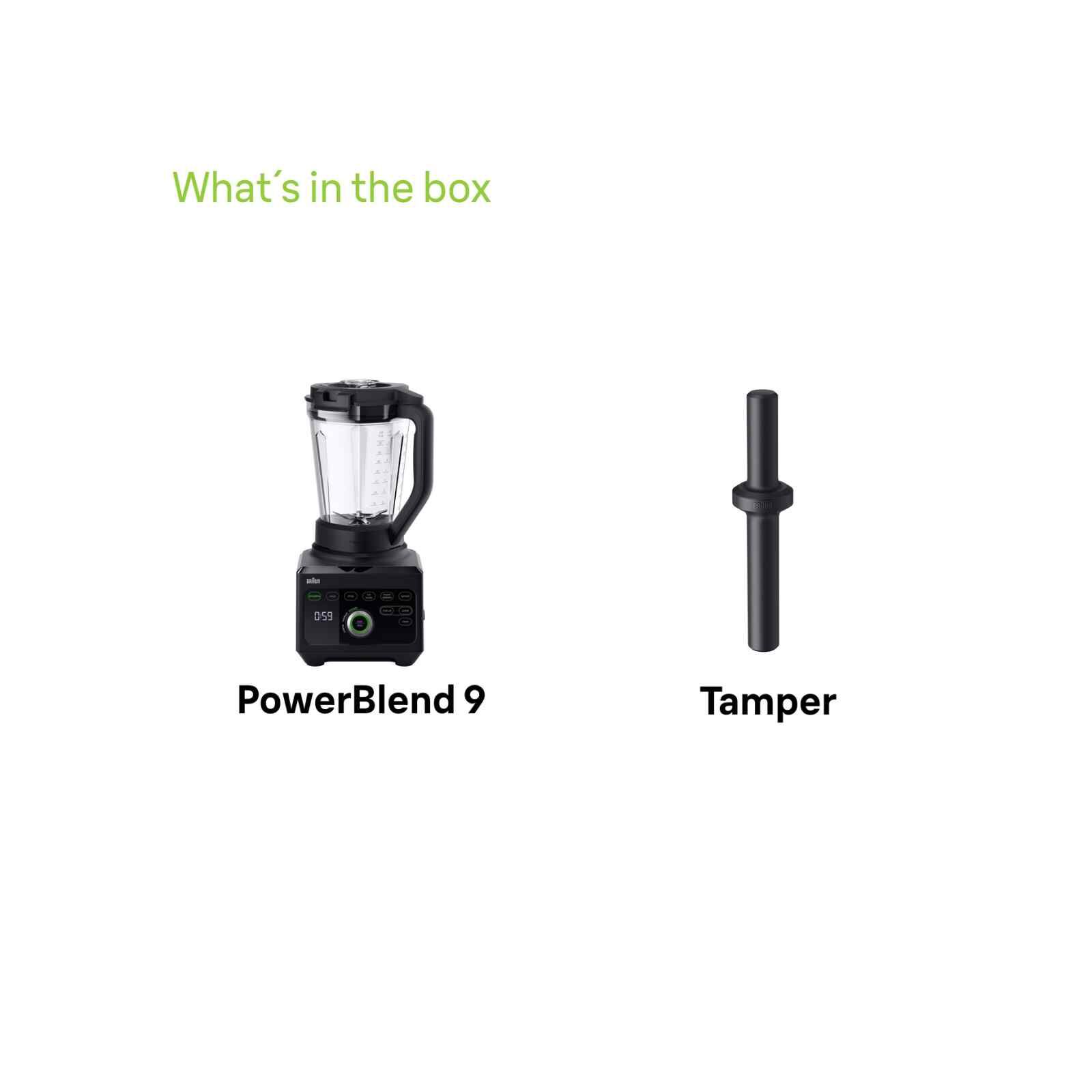BRAUN Powerblend 9 Tritan Jug Blender (1600w) JB9040BK-image 3