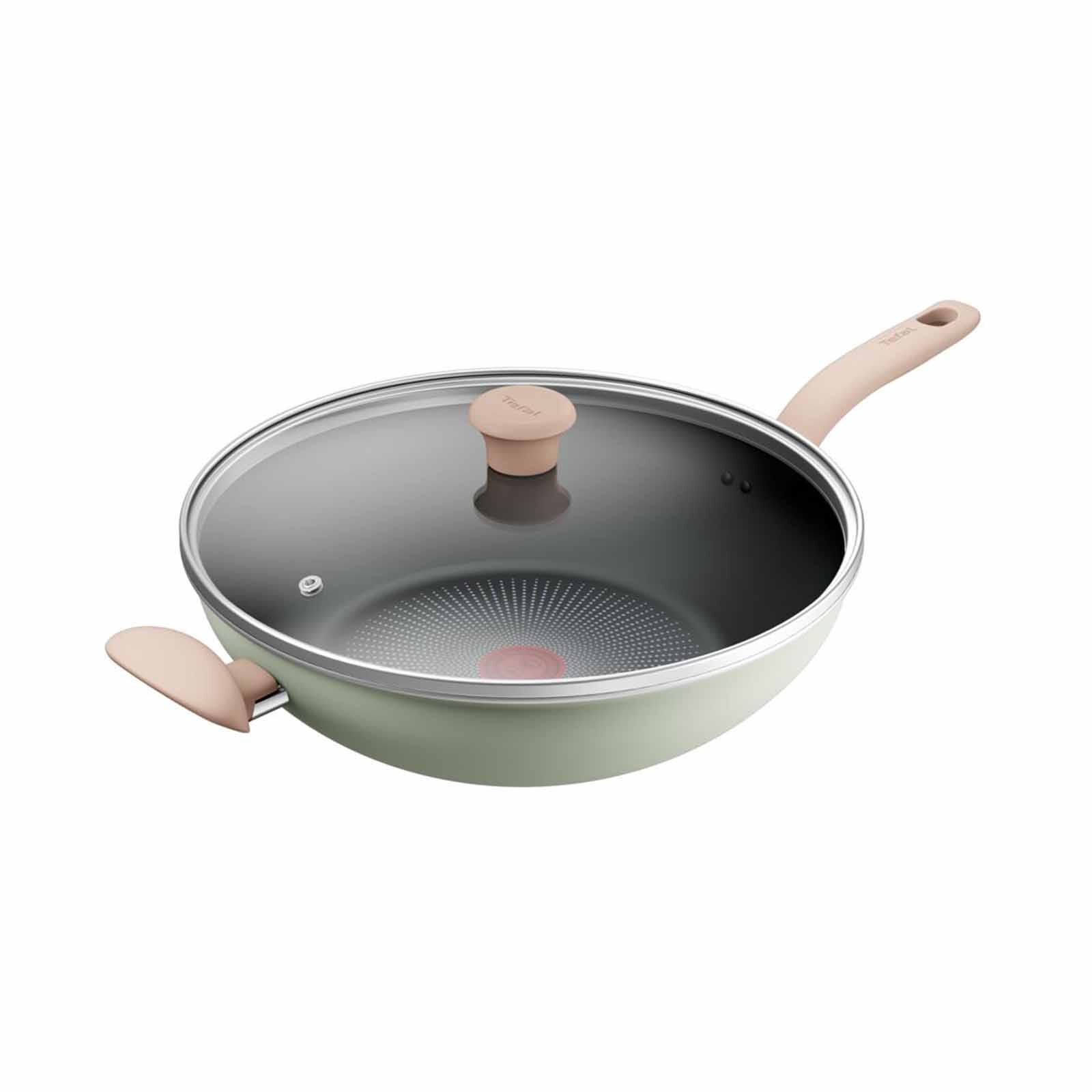 TEFAL So Matcha Induction Wok Pan With Lid 30cm G17916-image 1