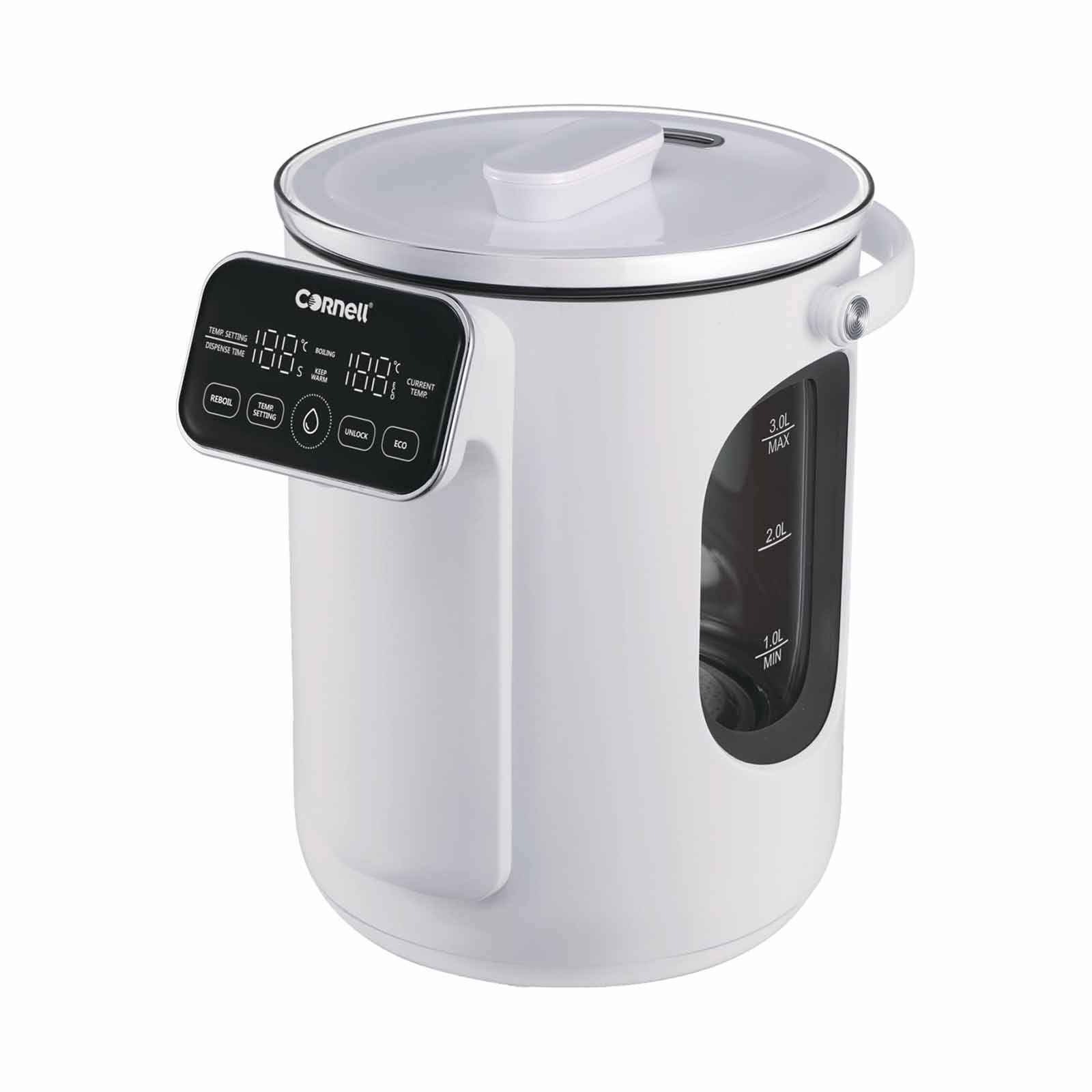 CORNELL Digital Glass Thermo Pot (3.0l) CTP03WH-image 1