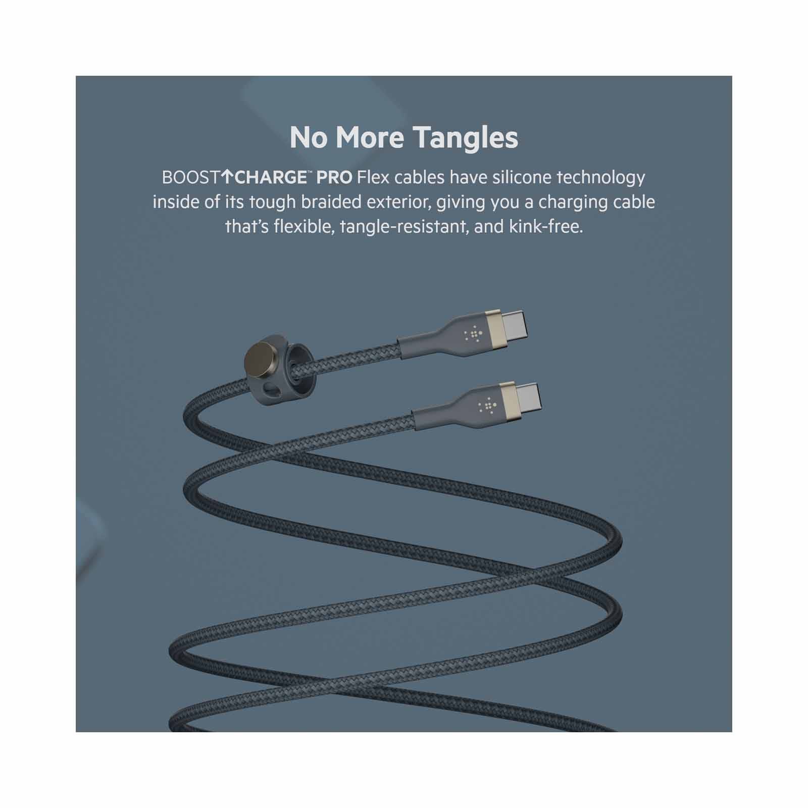 BELKIN Boostcharge Pro Flex Usb-c To Usb-c Cable 60w 1m Blue CAB011BT1MBL-image 5
