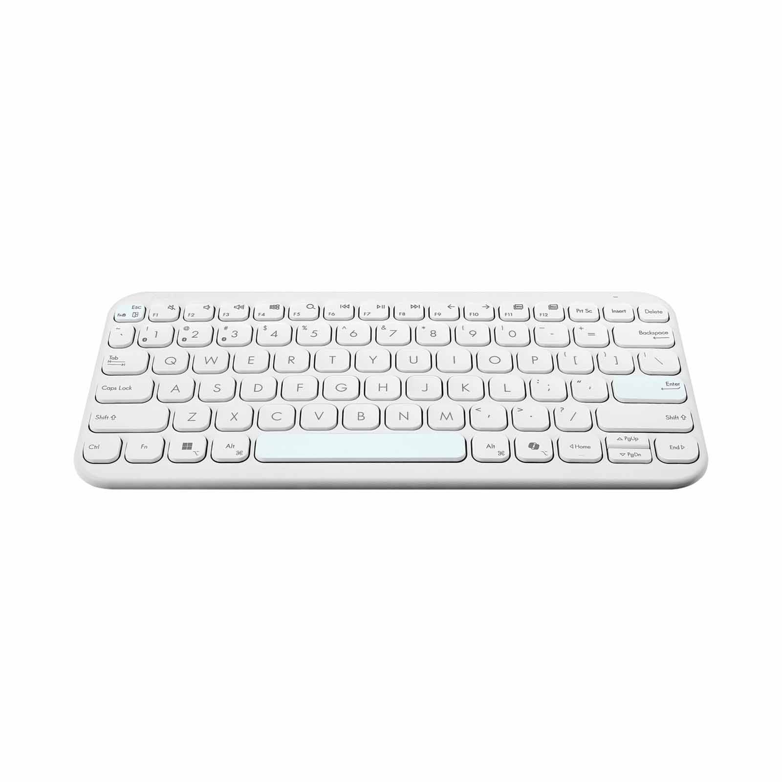ASUS Marshmallow Keyboard Kw100 - Iridescent White KW100 KEYBOARD/WH/US-image 3