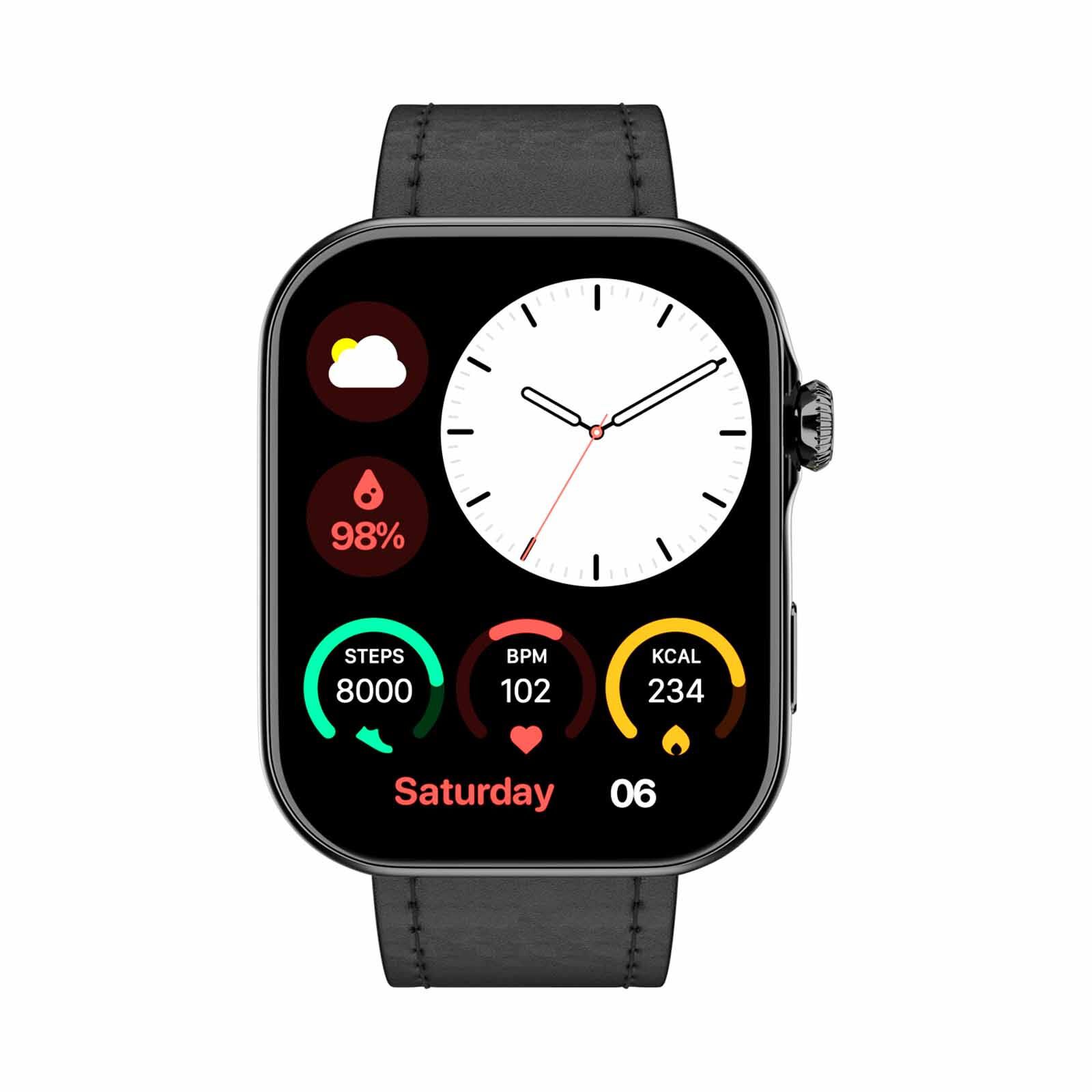 NOISE Colorfit Ultra 3 Smartwatch - Classic Black WRB-SW-COLORFITULTRA3-LTHR-BLK_BLK-image 1