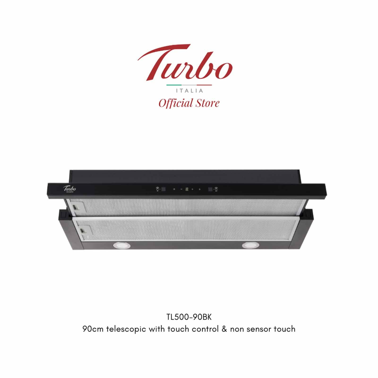 TURBO 90cm Telescopic Hood TL500-90BK