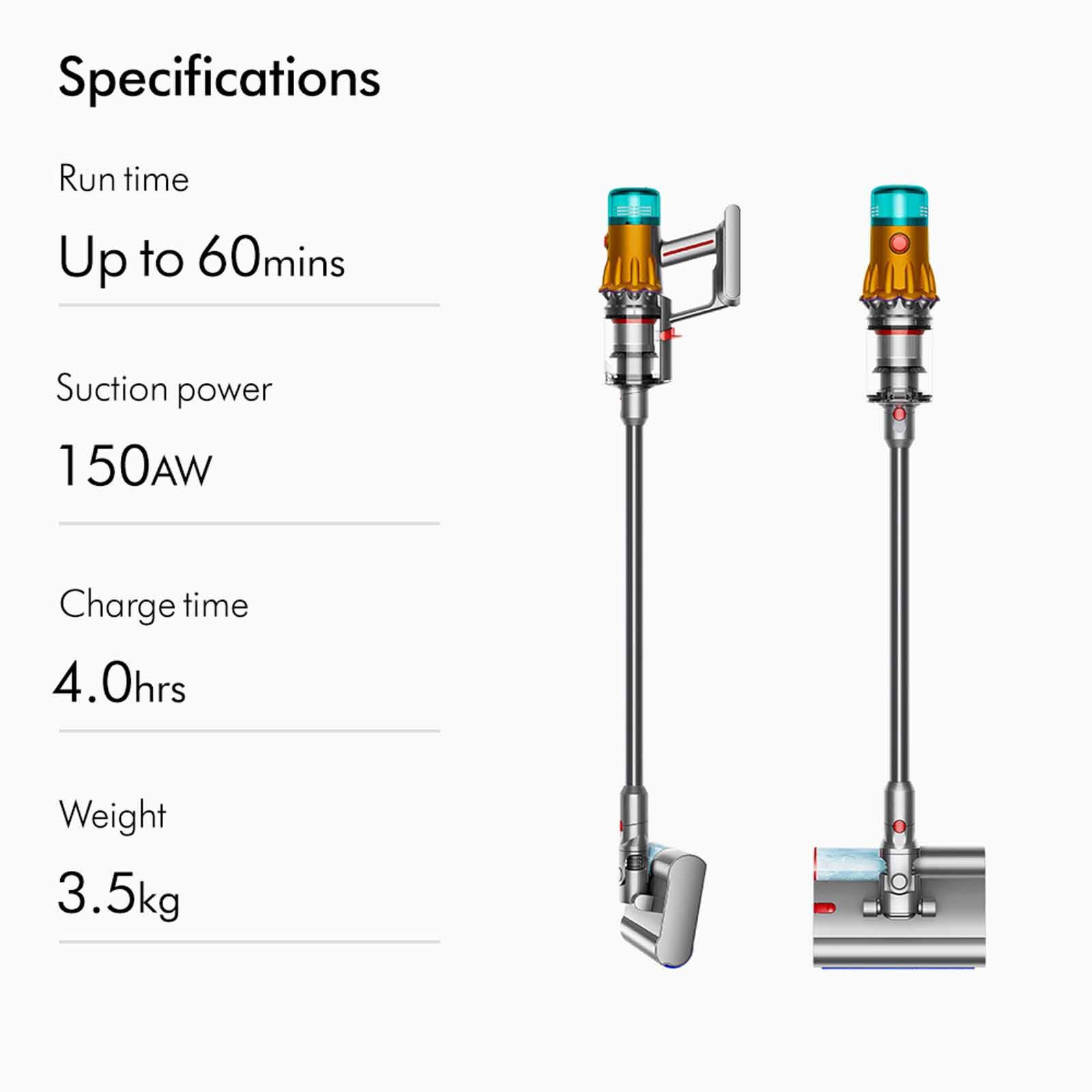 DYSON V12 Detect Slim Submarine (hepa) Wet And Dry Vacuum Cleaner (yellow/nickel) (626452-01) SV46V12S-DTSLIM SUBMARINE HEPA-image 7
