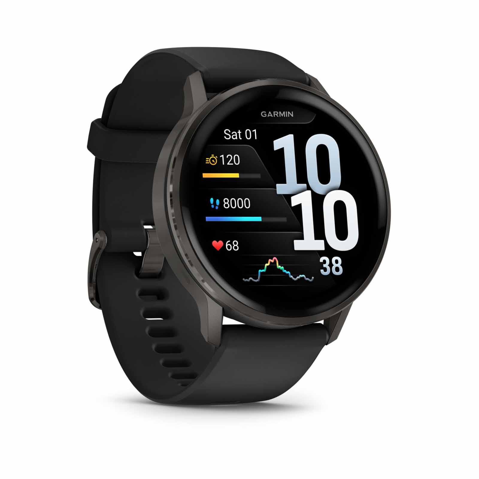 GARMIN Venu 4 - 45mm Slate With Black Silicone Band GM-010-03014-40-image 6