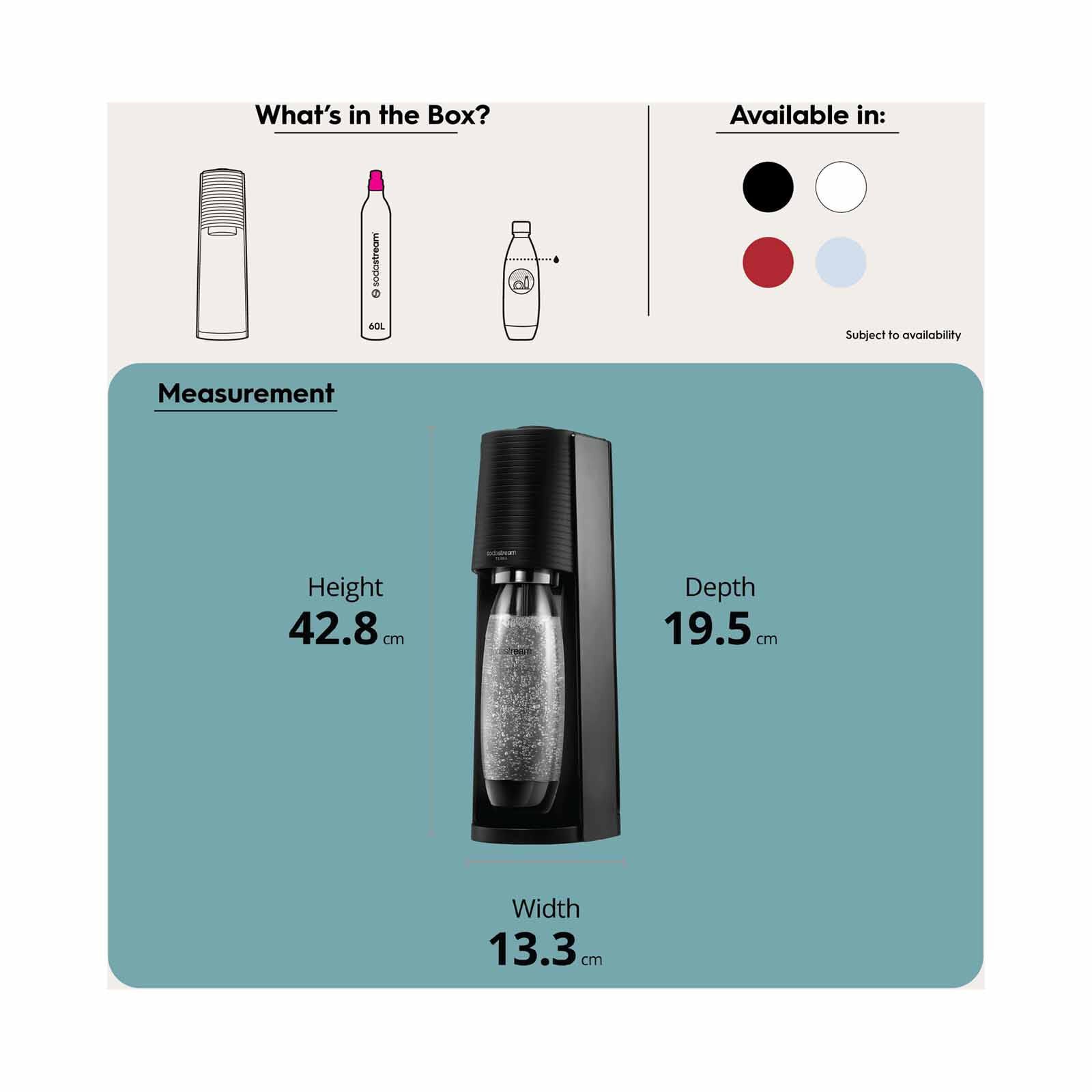 SODASTREAM Sparkling Water Maker - Black TERRA - 1012811651-image 3