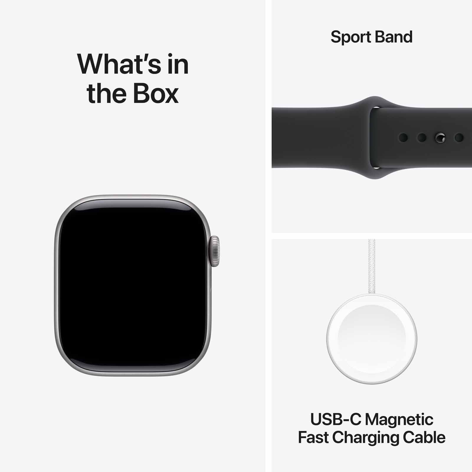 APPLE Watch Series 11 Gps 42mm Space Grey Aluminium Case With Black Sport Band - S/m MEQW4X/A-image 2