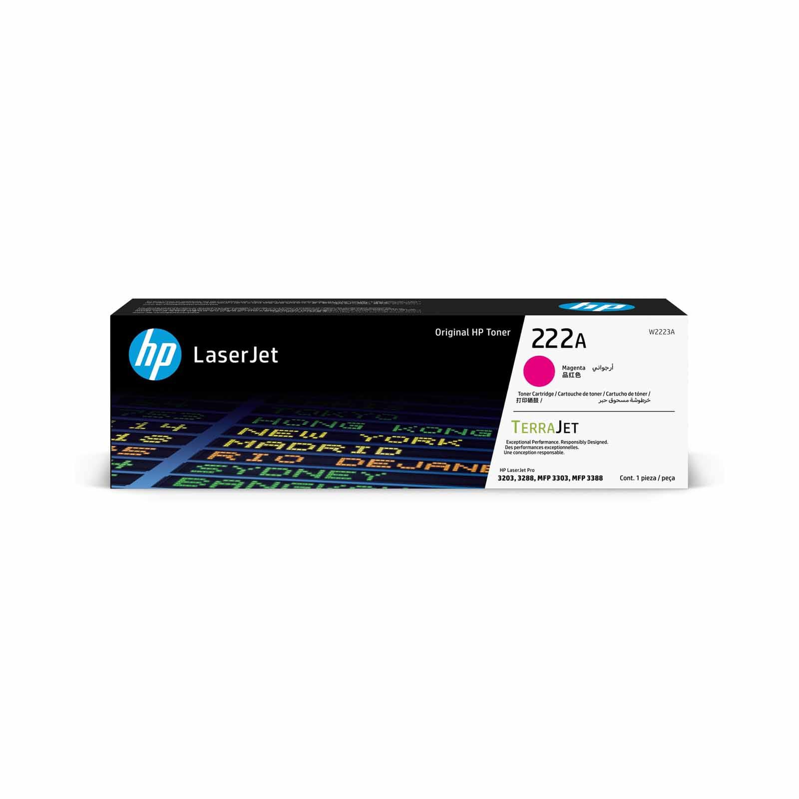 HP 222a Magenta Original Laserjet Toner Cartridge HP 222A MAGENTA