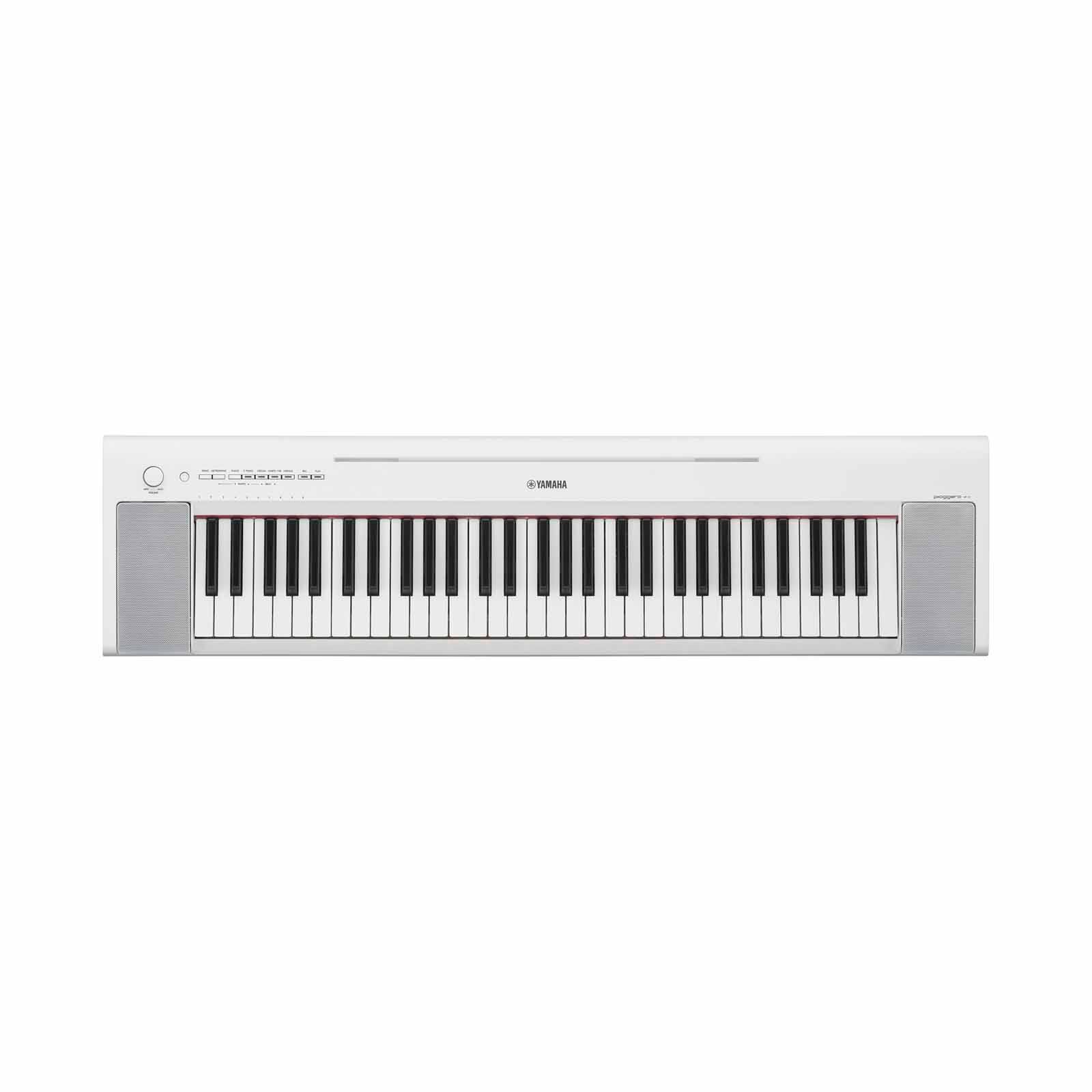 YAMAHA Portable Keyboard With Adaptor Pa-130b - White NP-15WH/PA-image 1