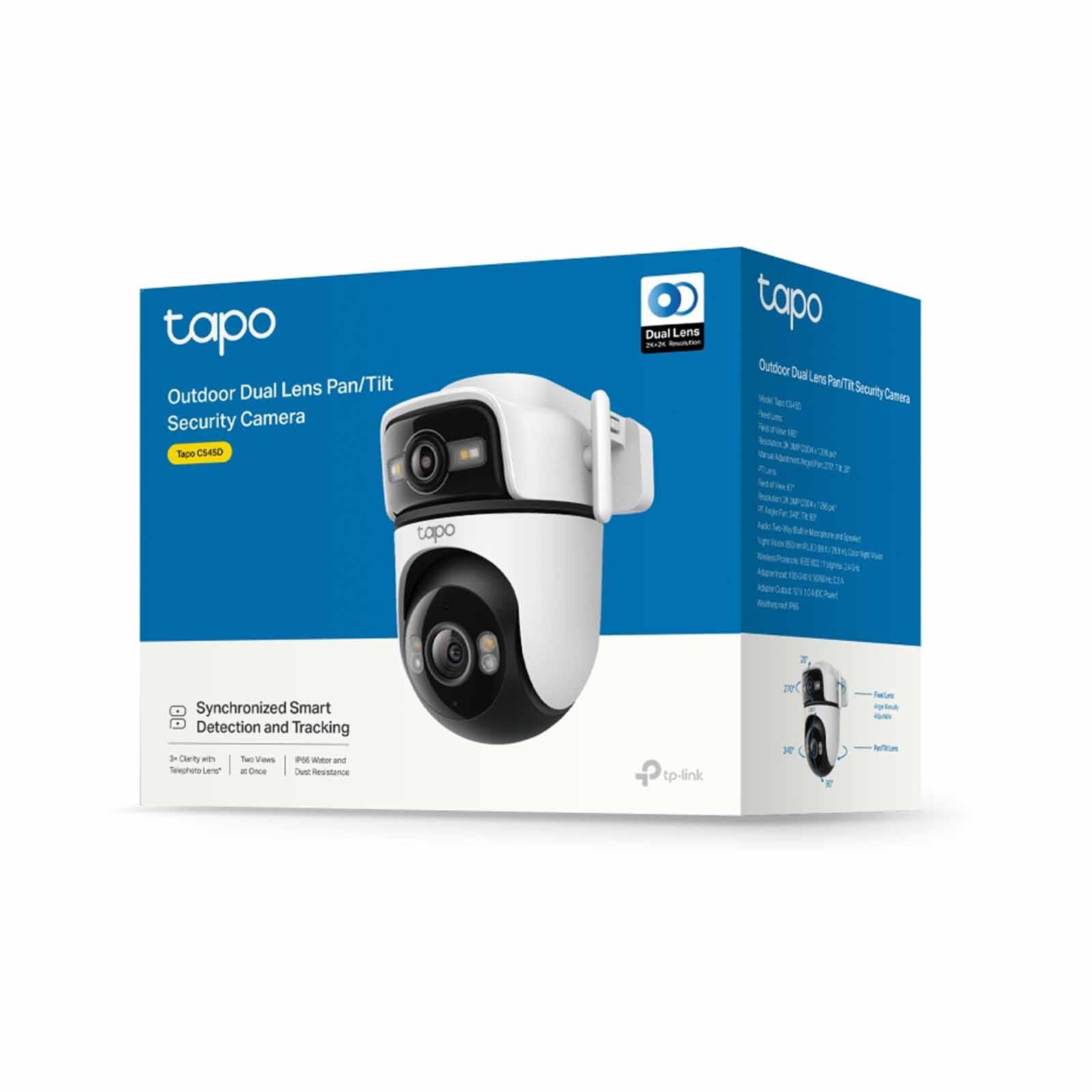 TP LINK Outdoor Dual Lens Pan/tilt Security Camera TAPO C545D-image 2