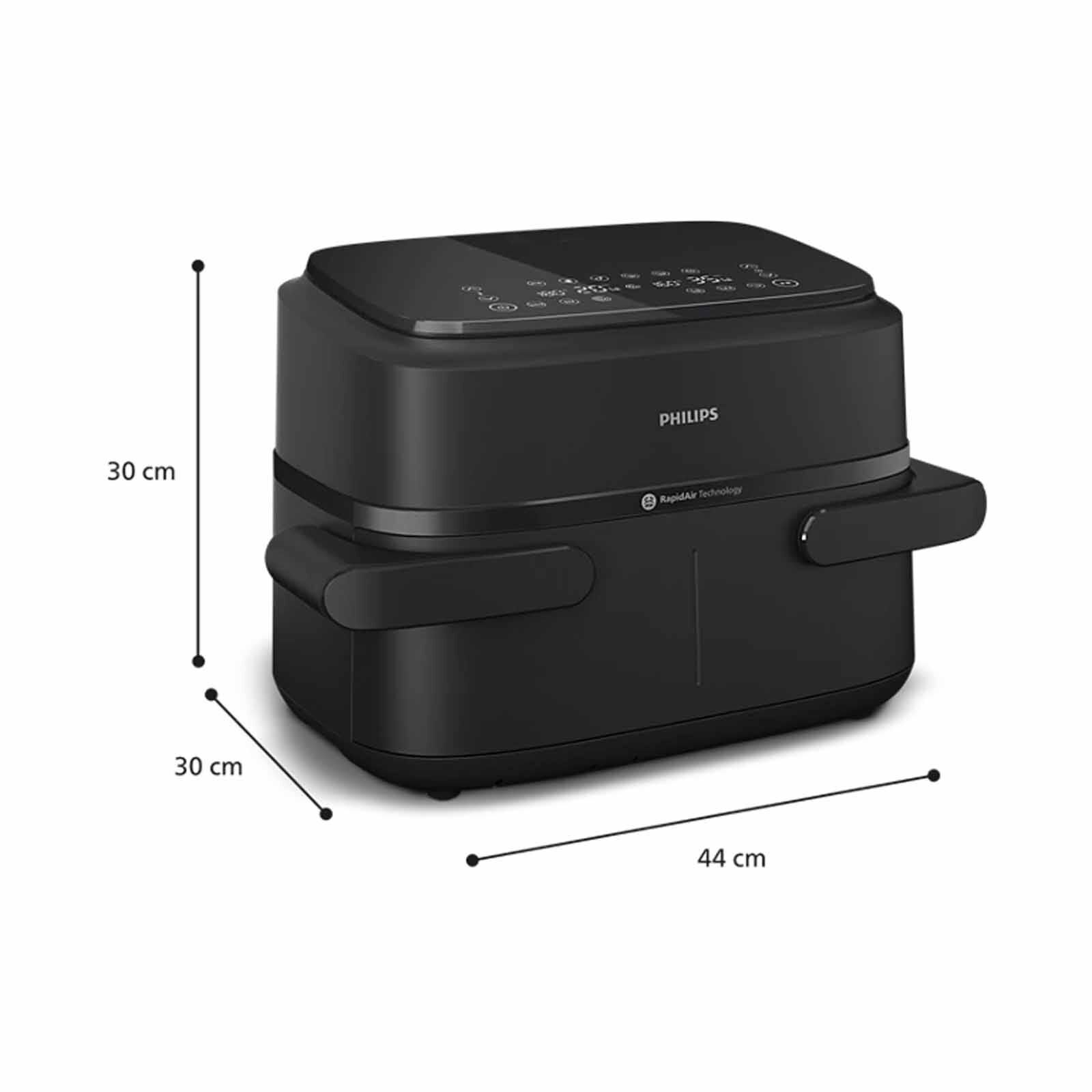 PHILIPS Series 1000 Airfryer Dual Basket (7.1l) NA150/09-image 5