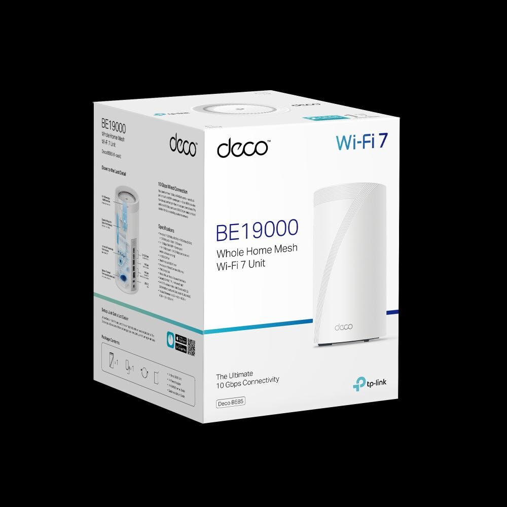 TP LINK Be22000 Tri-band Whole Home Mesh Wifi 7 System - 3 Pack TPL-DECO-BE85-3PK-image 6