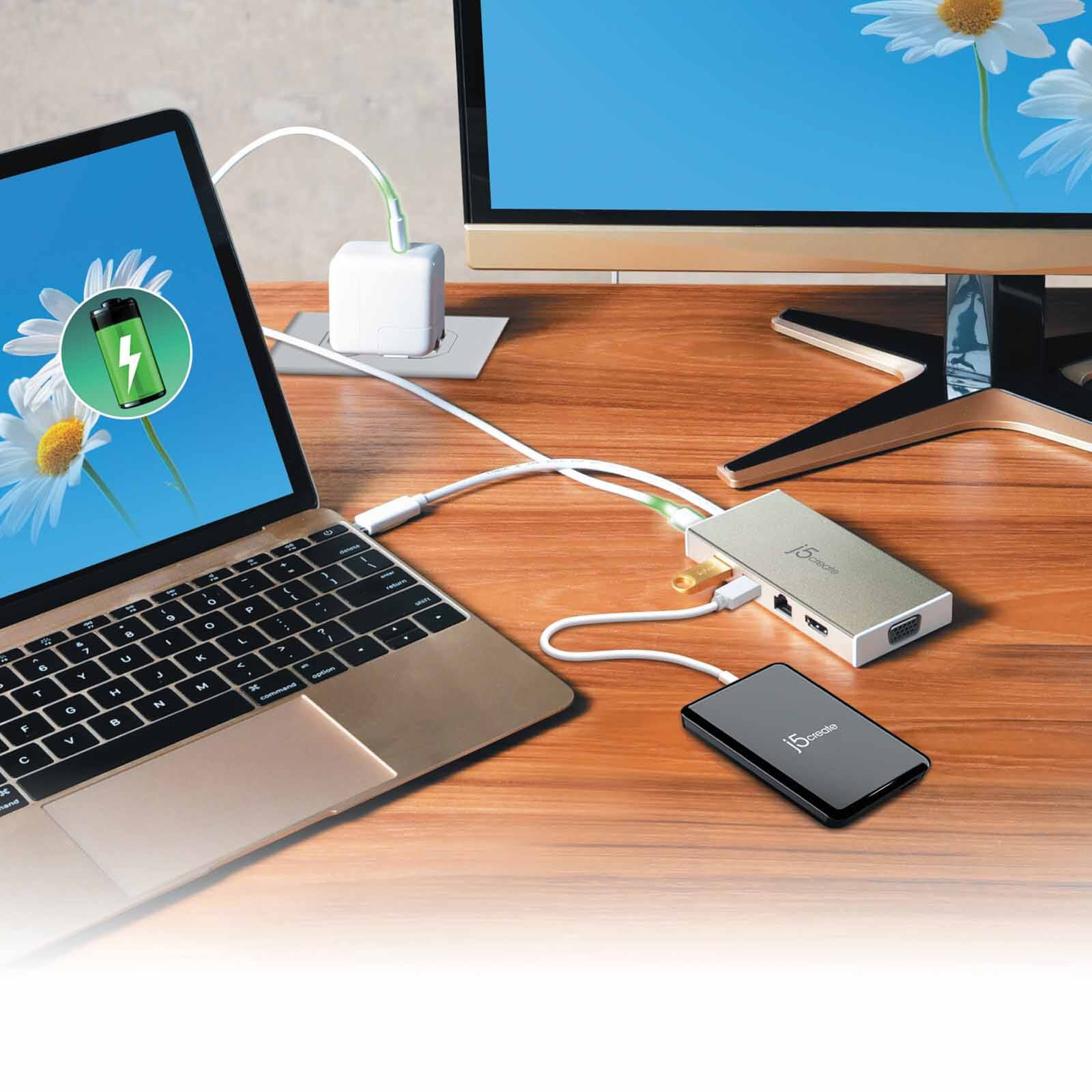J5CREATE Type-c Fully Function Minidock JCD376-image 4