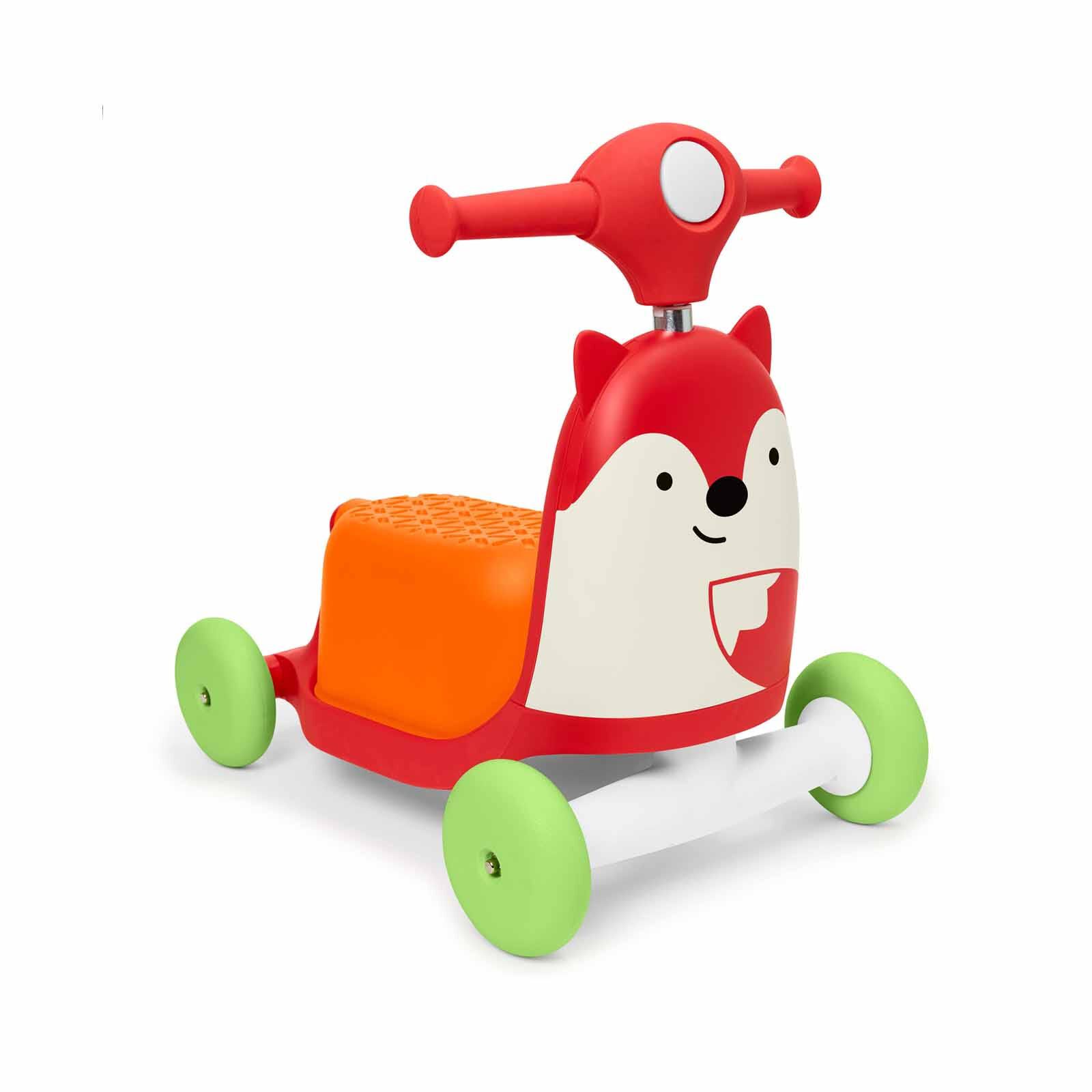 SKIP HOP Zoo Ride On 3 In 1 Scooter - Fox SH184350