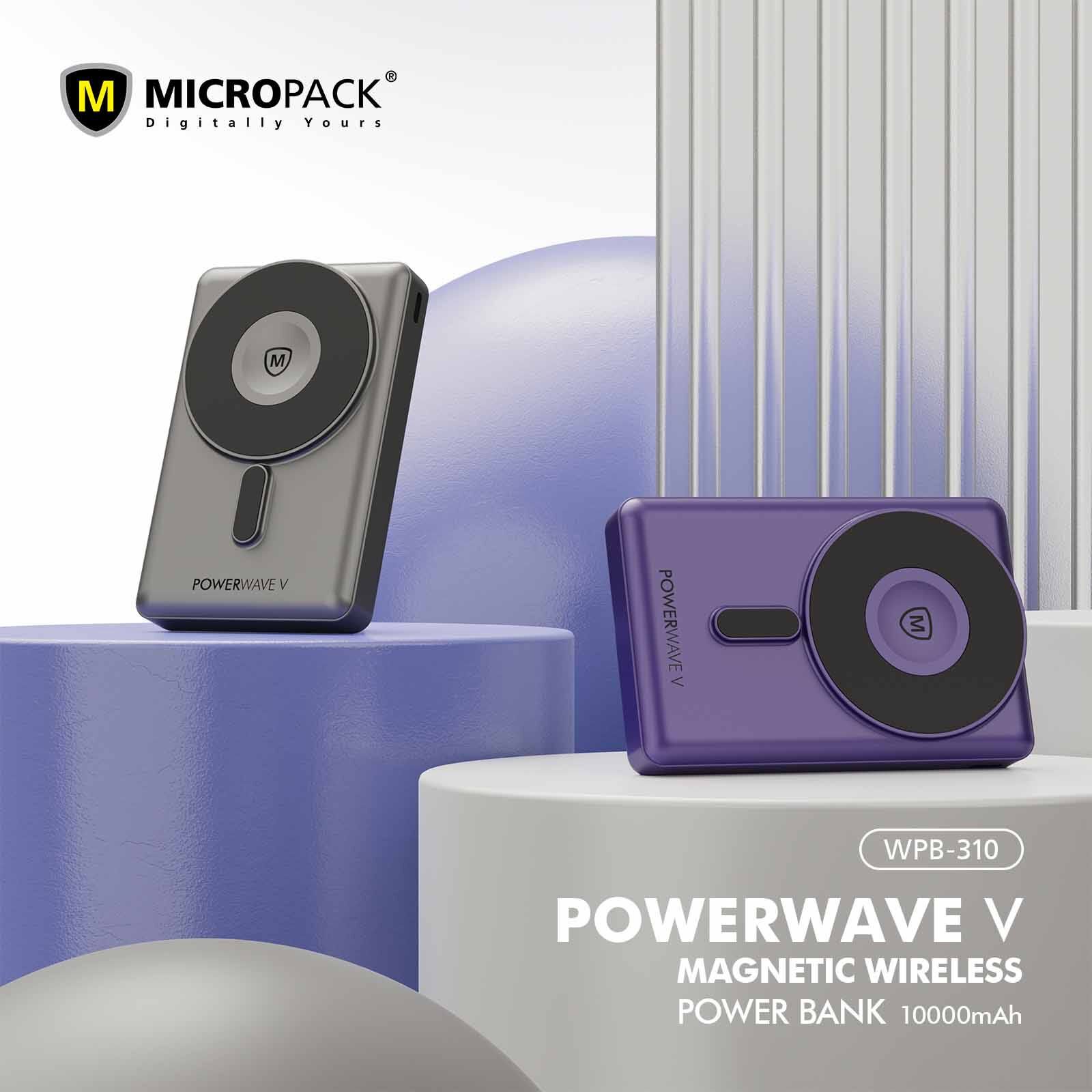 MICROPACK 3 In 1 Pd Fast Charging Magnetic Wireless Powerbank - Grey WPB-310-GY-image 17