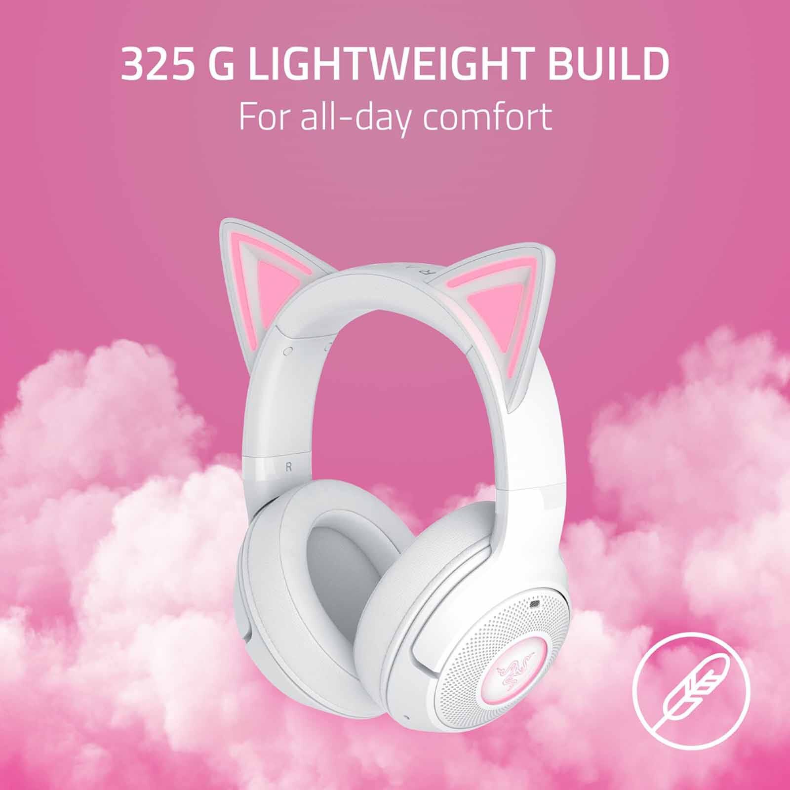 RAZER Kraken Kitty V2 Bt - Wireless Bluetooth Rgb Headset With Kitty Ears - White Edition - Frml Packaging RZ04-04860600-R3M1-image 2