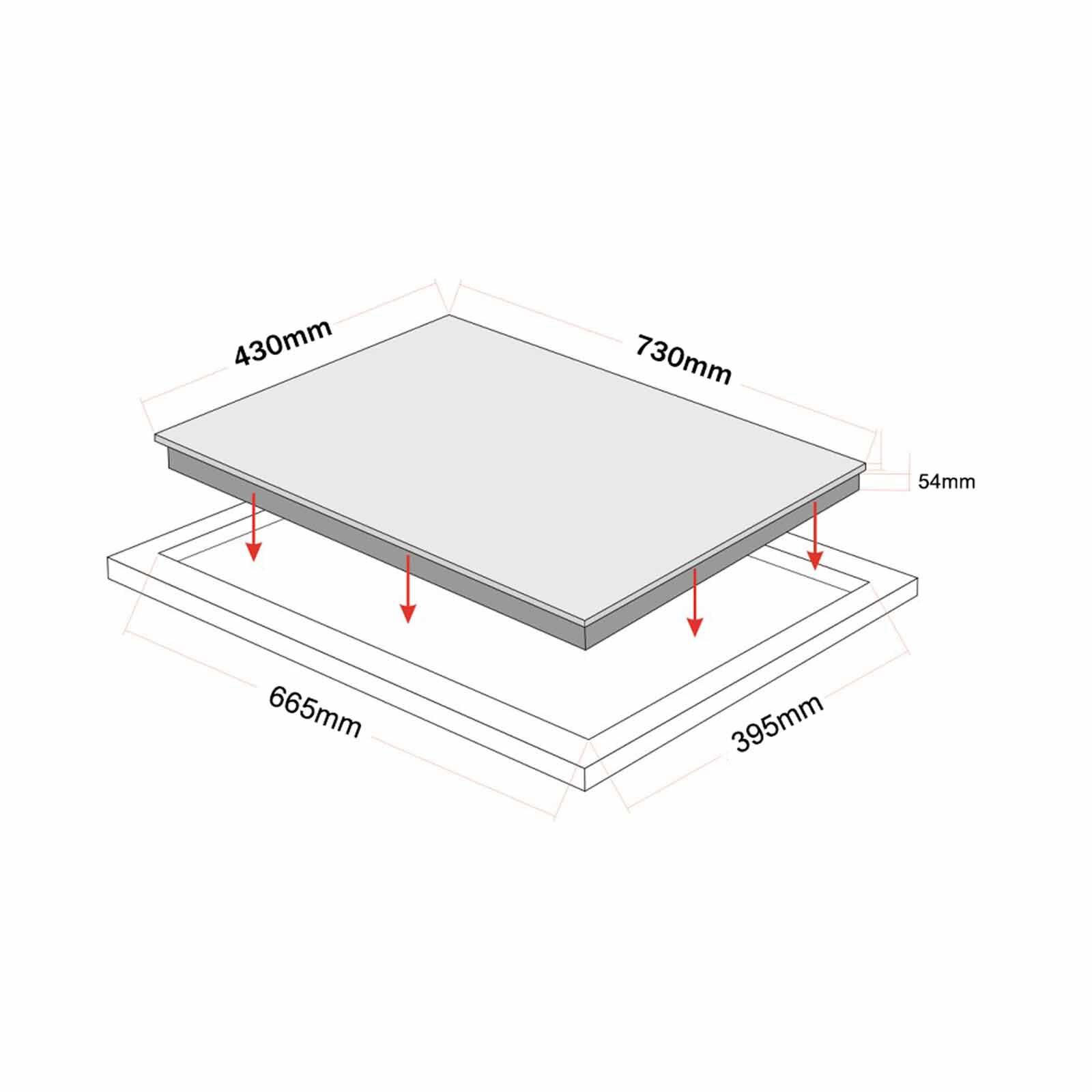 TECNO 73cm 2 Burner Built-in Induction Hob (exclude Installation) TIH 2882-image 2