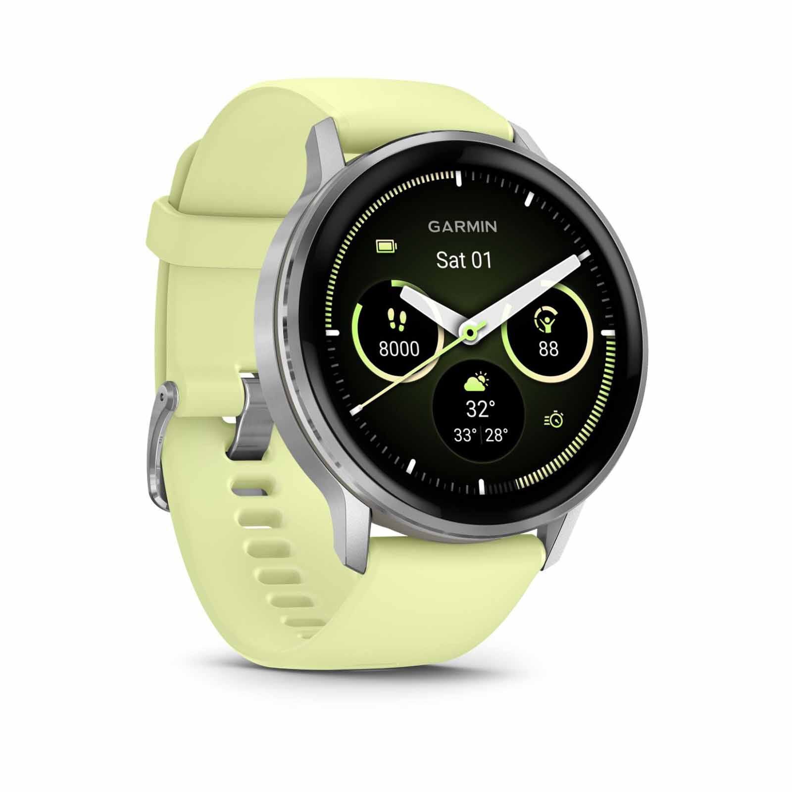GARMIN Venu 4 - 45mm Silver With Citron Band GM-010-03014-42-image 7