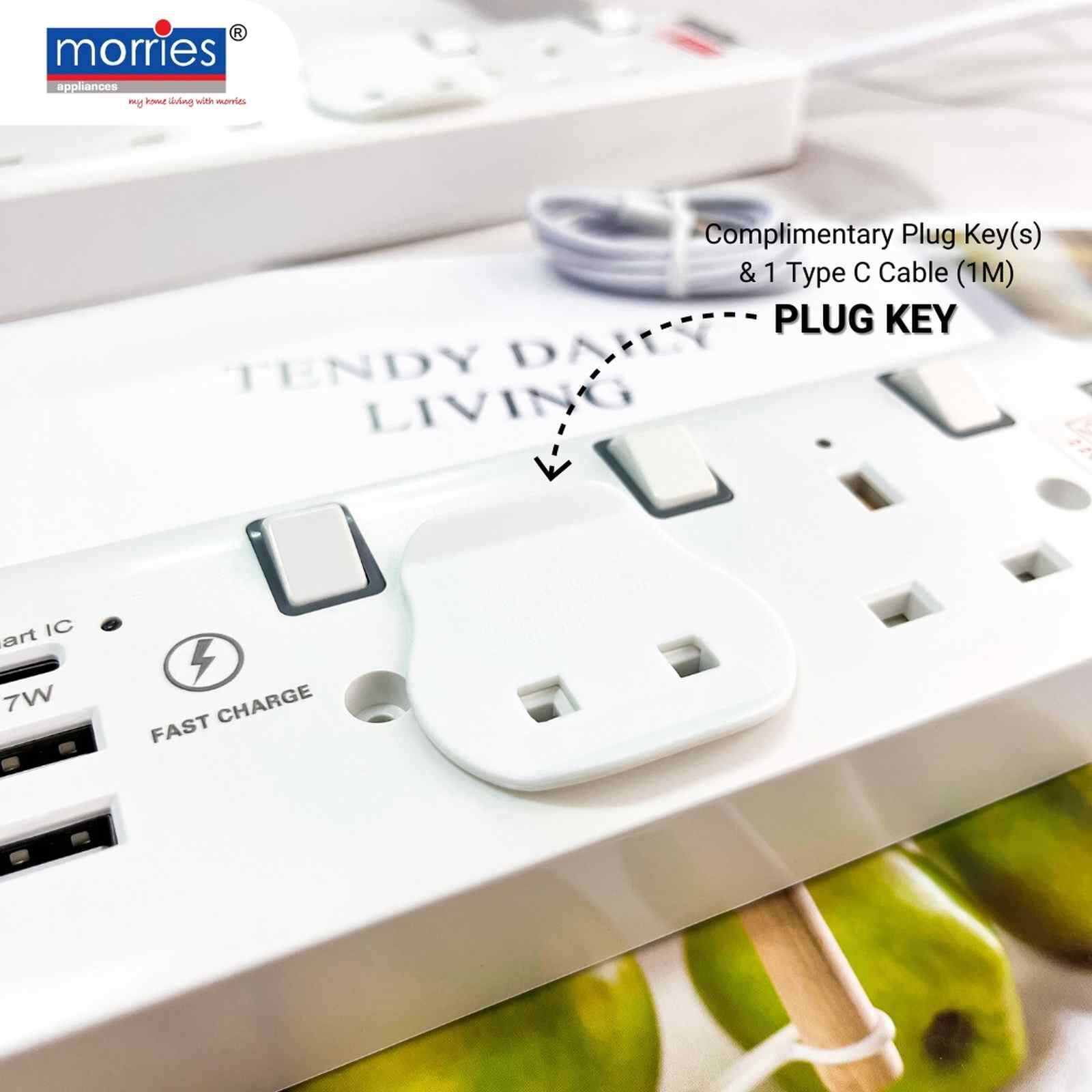 MORRIES 5 Way (3m) Extension Cord MS5W2U1C/3M-image 2
