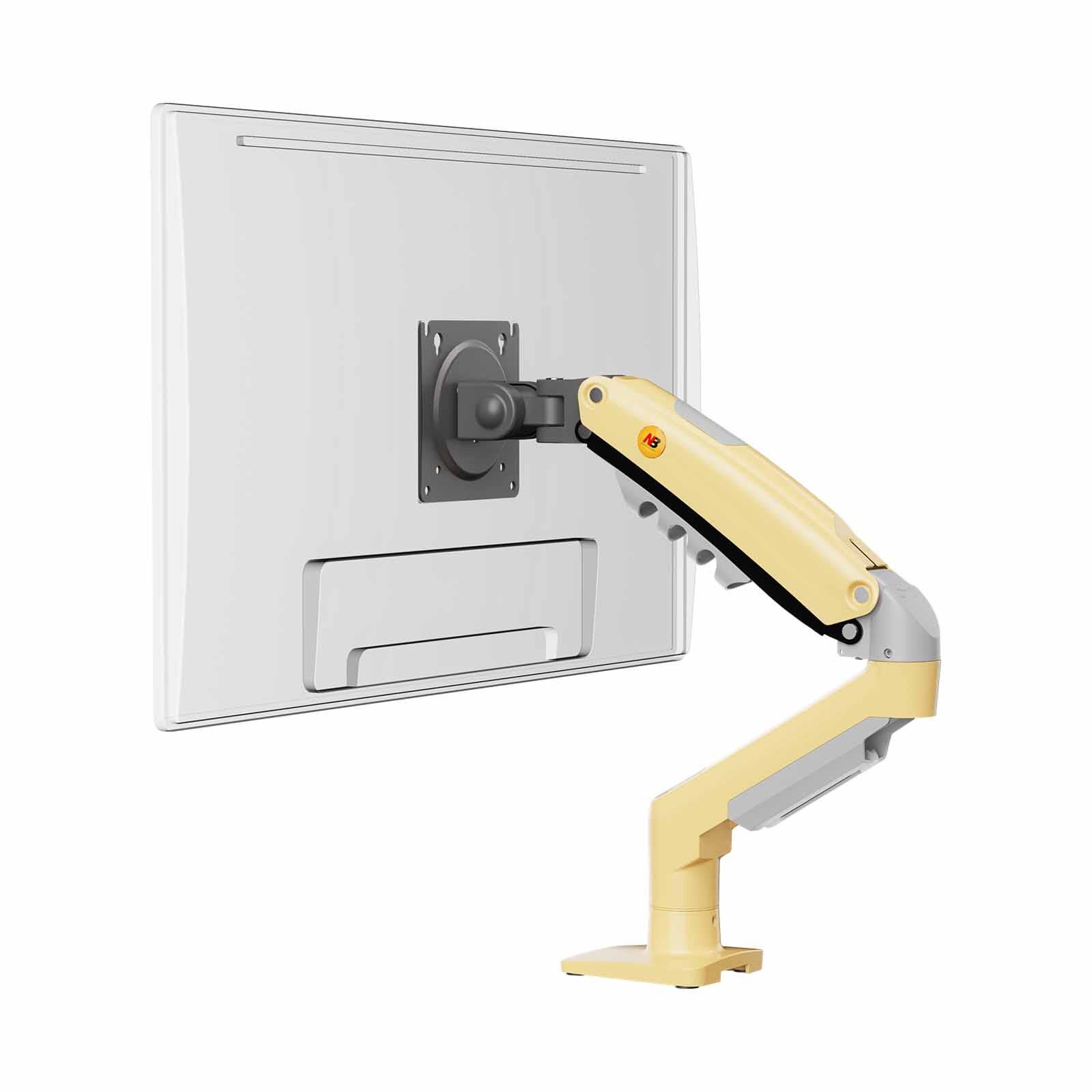 NORTHBAYOU Monitor Arm Fits 17-30 Inches, Hold 2-9 Kg Vesa 75 X 75 / 100 X 100 F80 XD (YELLOW)