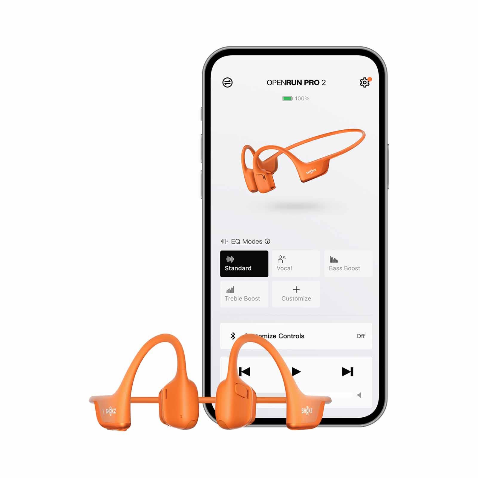 SHOKZ Openrun Pro 2 Orange Bone Conduction Sports Headphone S820-ST-OR-image 4