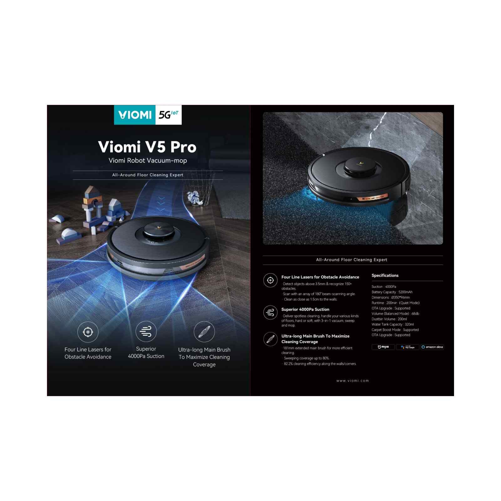 VIOMI Robot Vacuum With Lasers Obstacle Avoidance V5 PRO-image 12