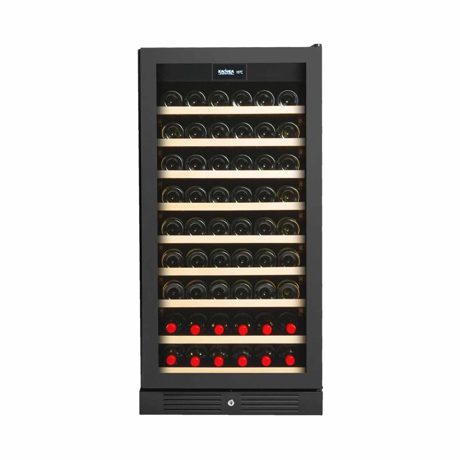 KADEKA Wine Chiller - Matt Black (96 Bottles) (reversible Door) KSP96TL-image 1