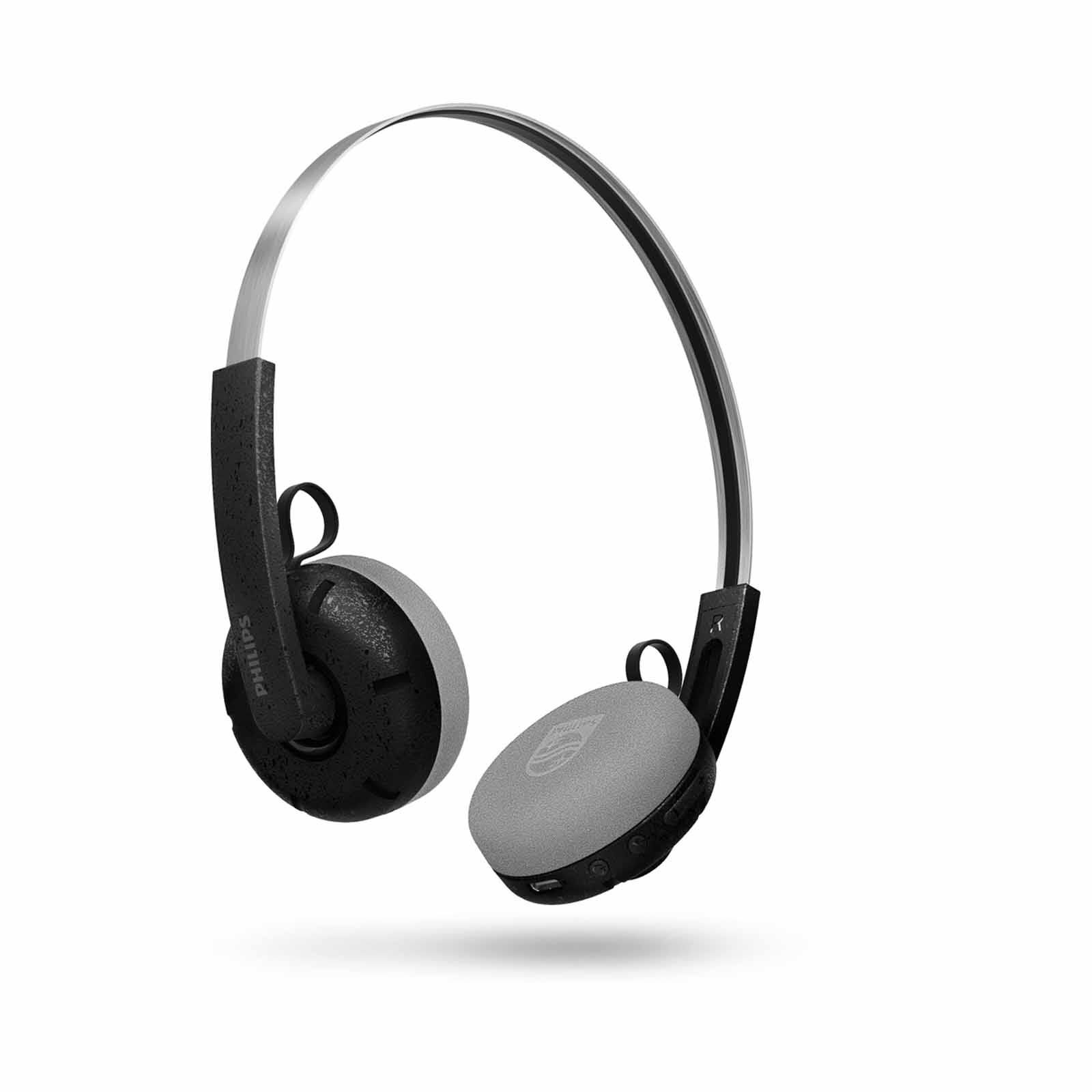 PHILIPS Wireless On-ear Retro Design Headphones - Black TAH2000BK/97-image 3