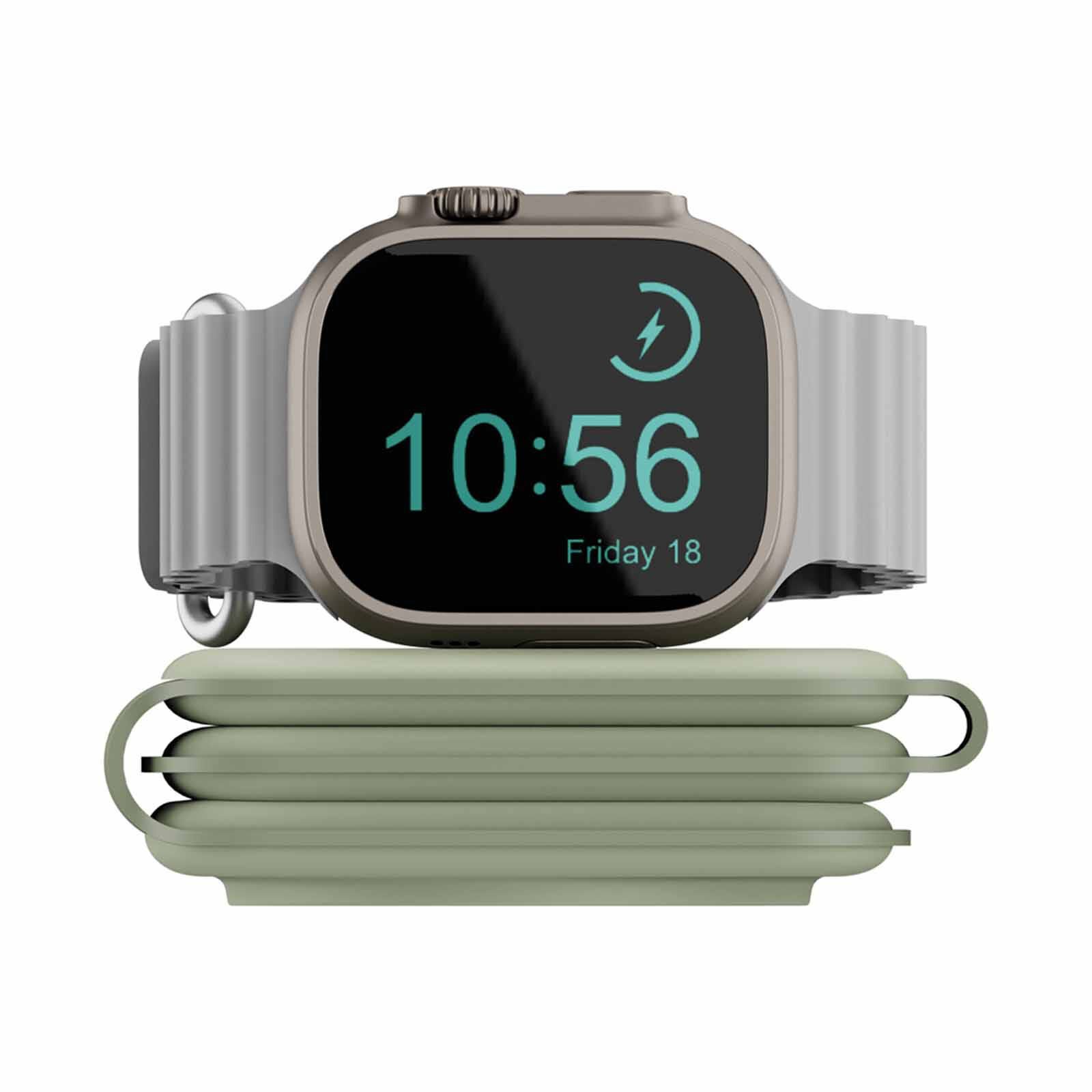 BAZIC Gomag Trio Plus, 3in1 Elevated Foldable Magnetic Wireless Charger 15w Iphone/watch/airpods - Sage GM-TRIOPLUS-SAG-image 2