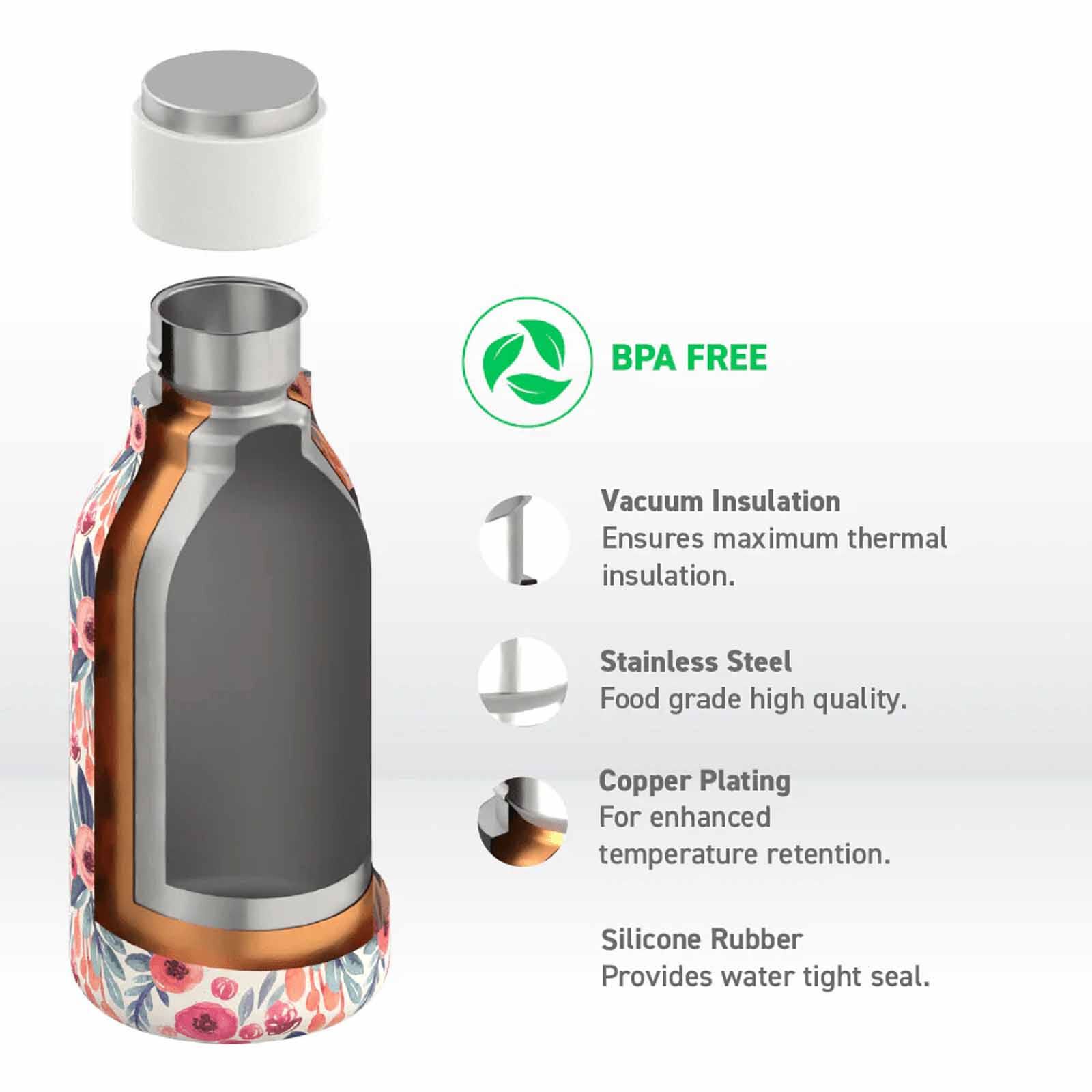 ASOBU Urban Water Bottle Floral 460ml ASBV24FL-image 2