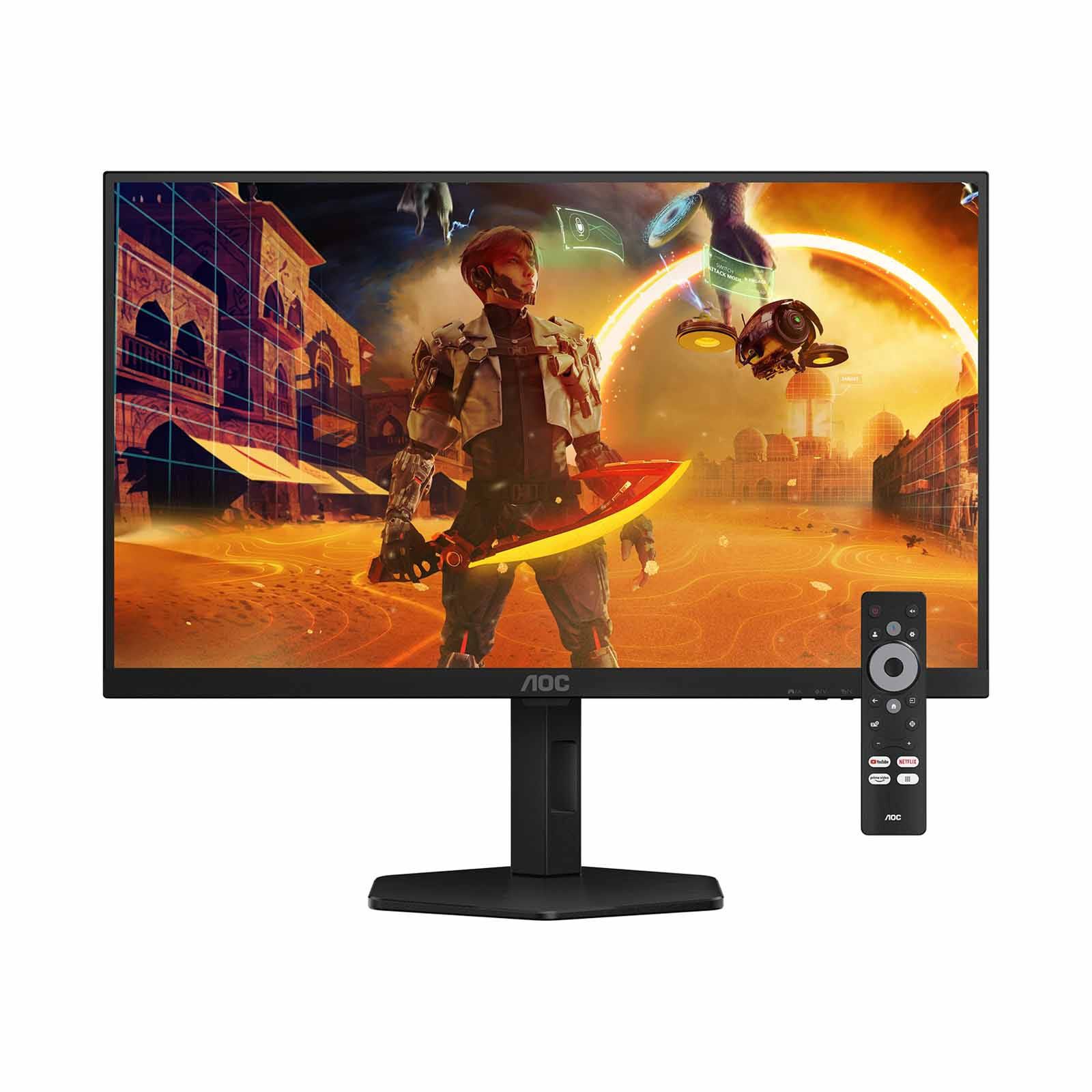 AOC 27 Inch Qhd Smart Google Gaming 180hz Monitor Q27G4XY