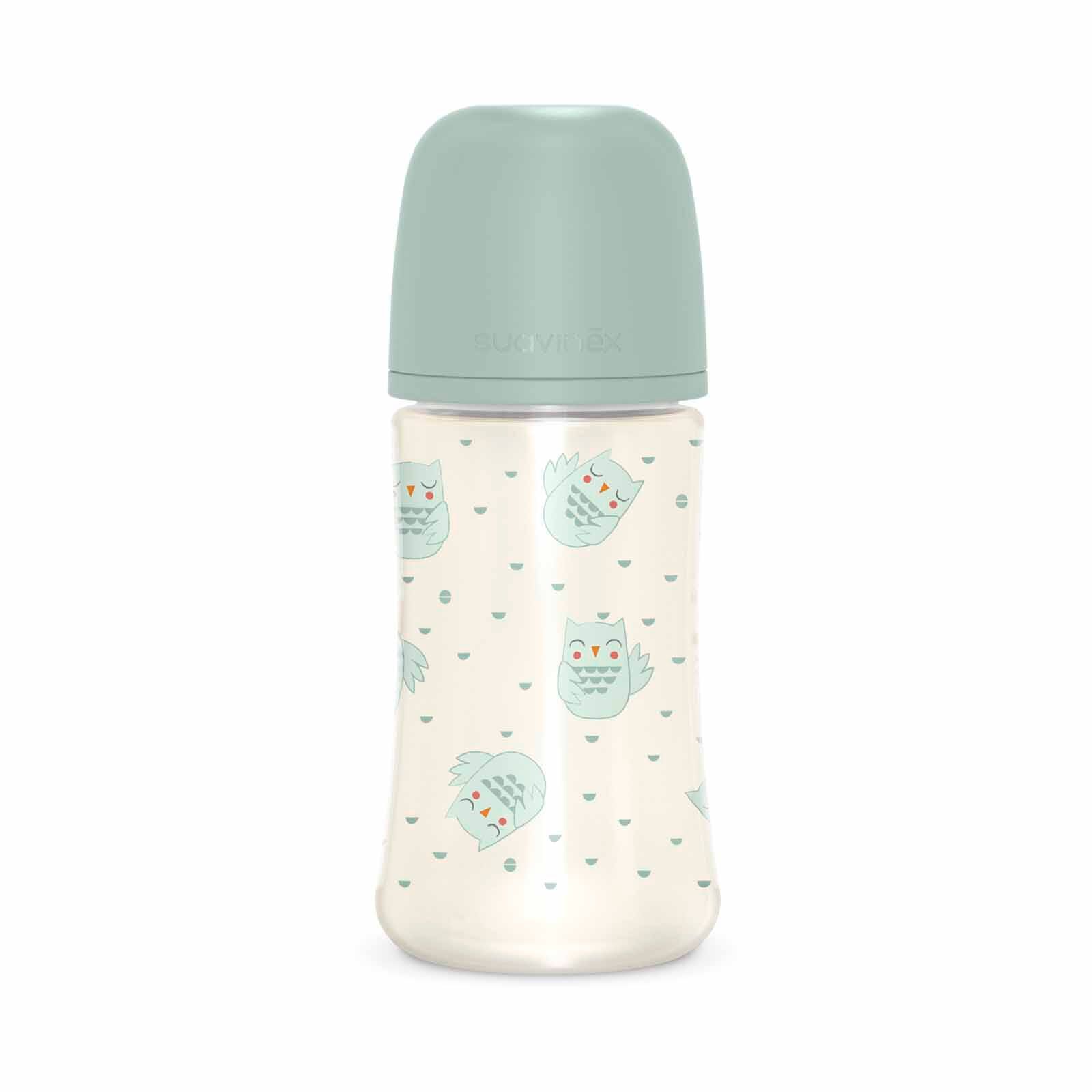 SUAVINEX With Medium Flow Sx Pro Physiological Silicone Teat - Bonhomia Feather Green (online) 270ML POLYAMIDE PREMIUM BOTTLE