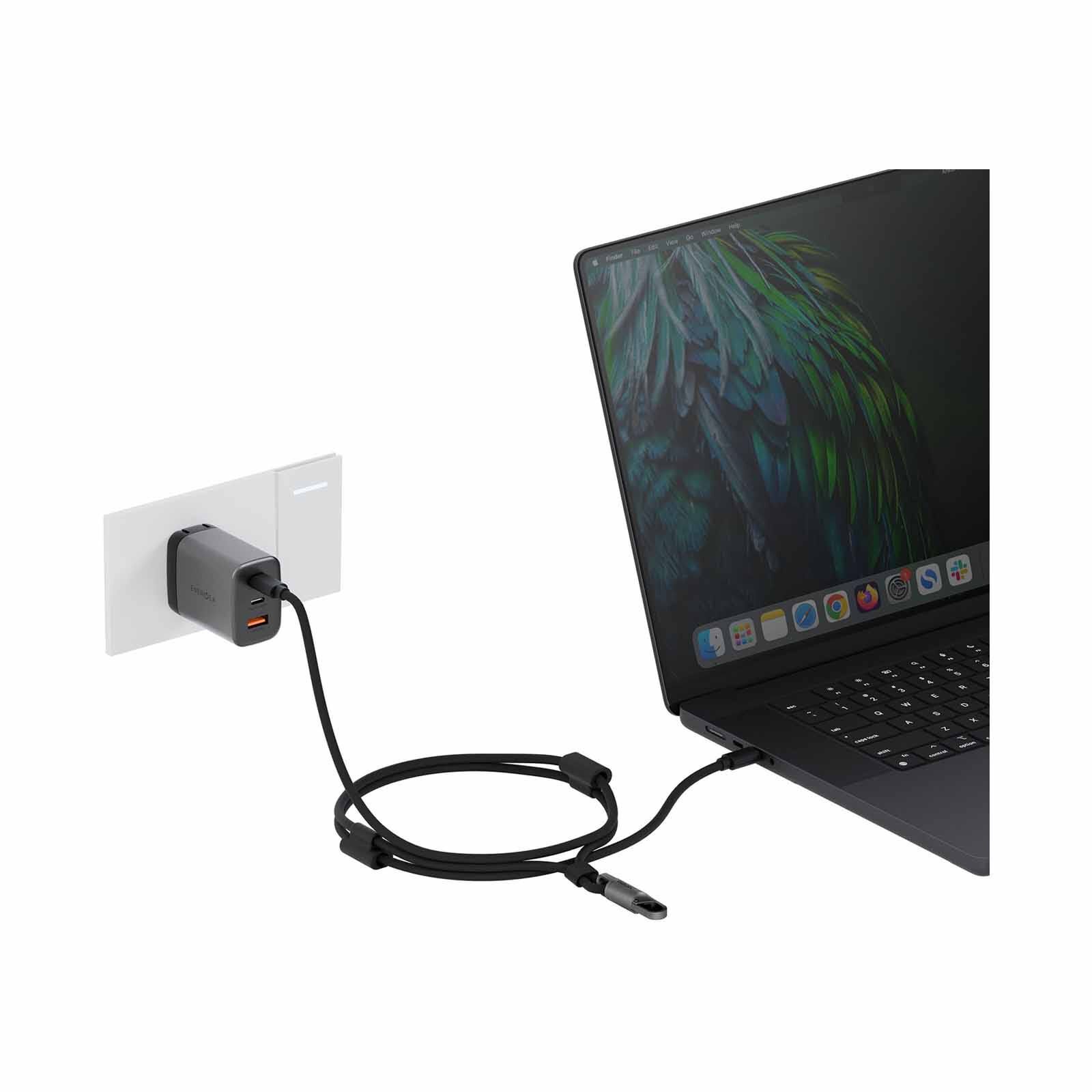 ENERGEA Lasso Lanyard C-c Cable 480mbps, 240w With Lanyard Card 1.5m -black CBL-LASS-BLK150-image 2